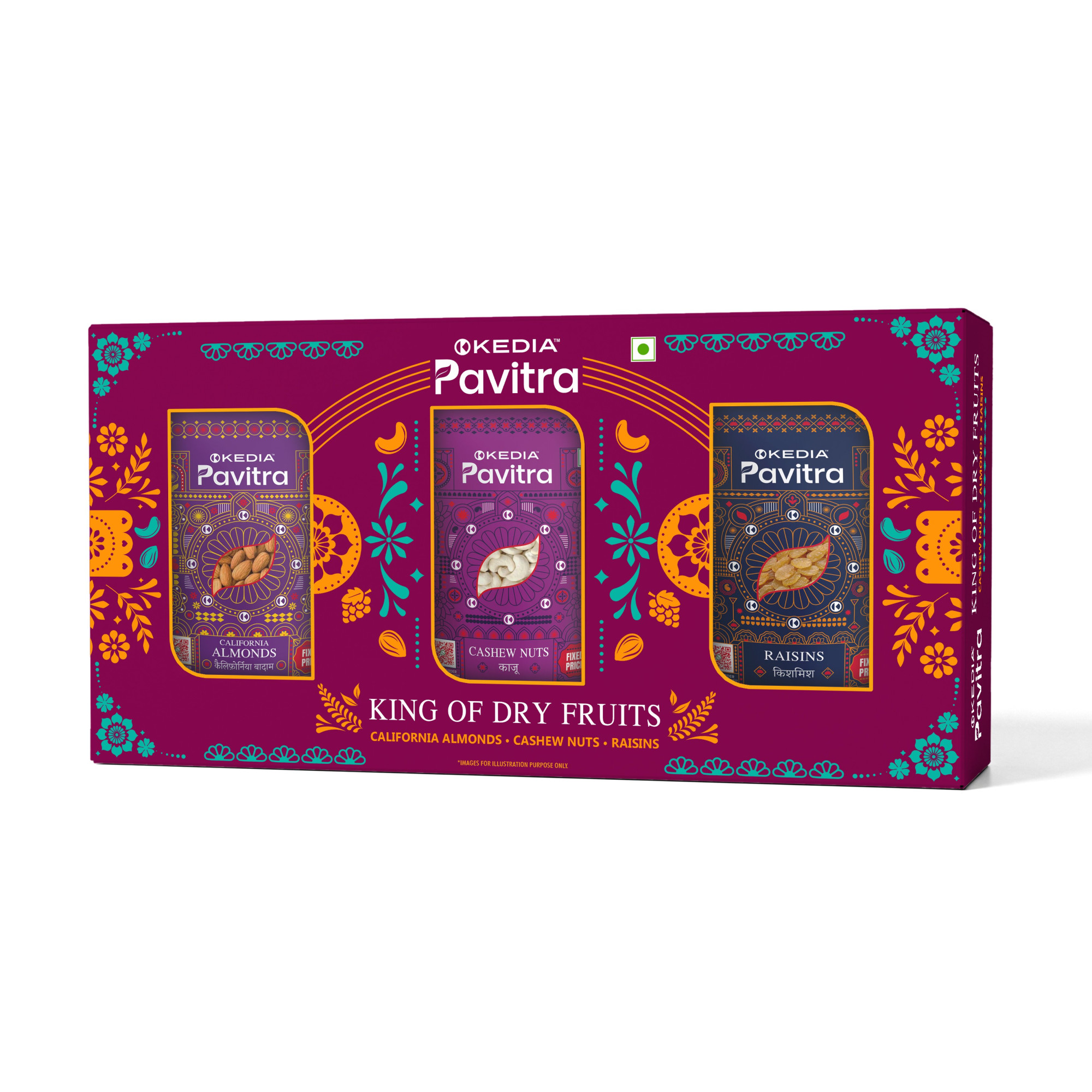 King of  Dry Fruits (California Almonds (250 g), Cashew Nuts (250 g), Raisins (250 g))