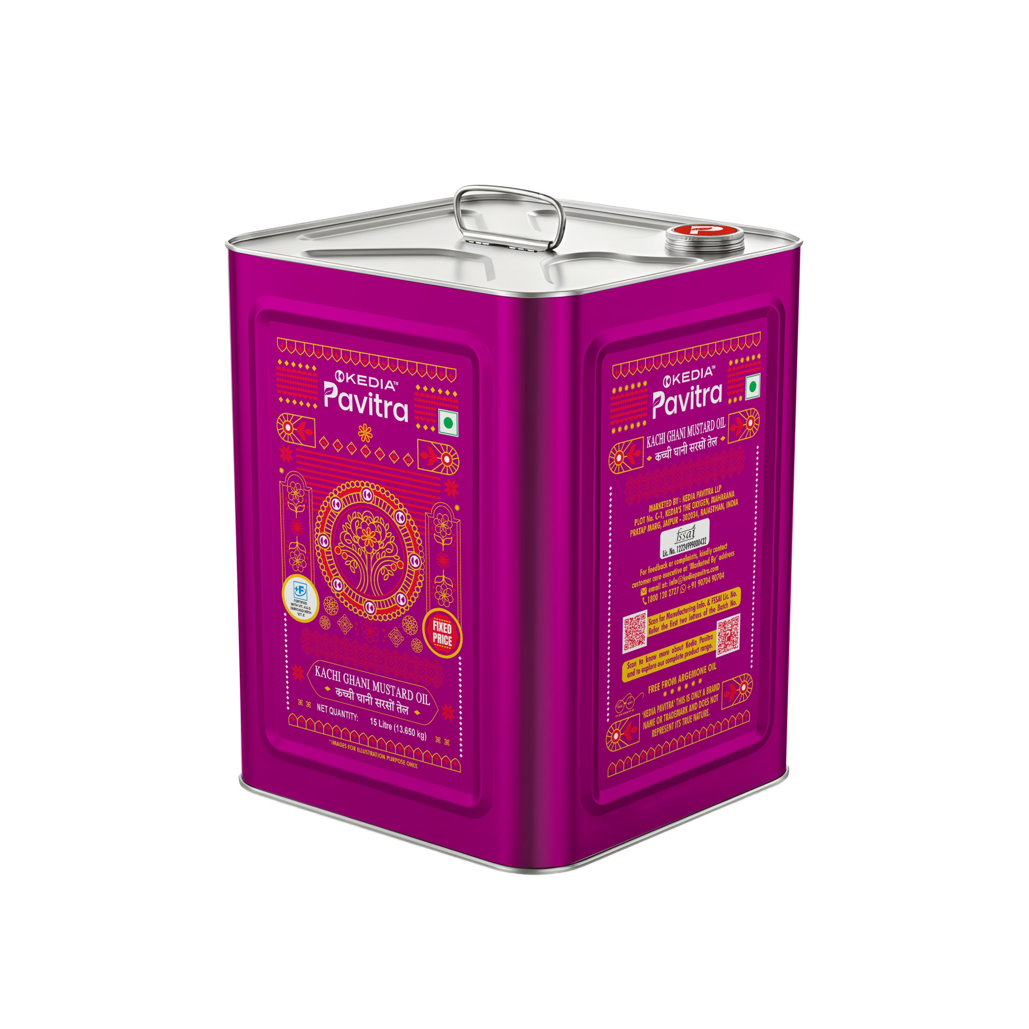 Kachi Ghani Mustard Oil Tin