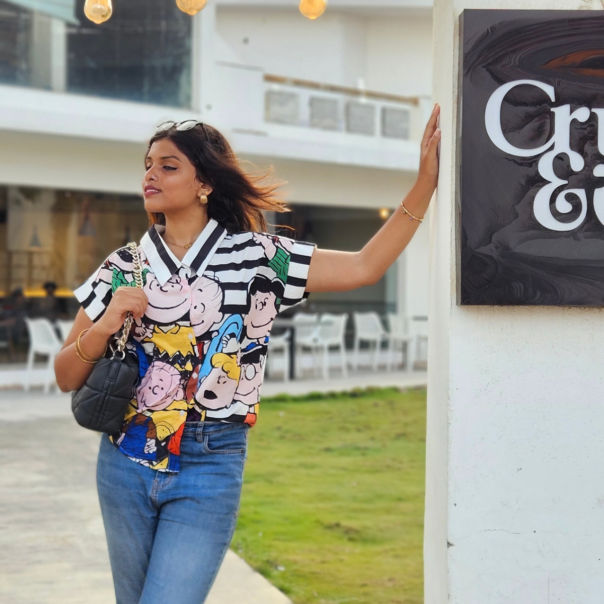 Share: Nostalgic Cartoon Print Shirt