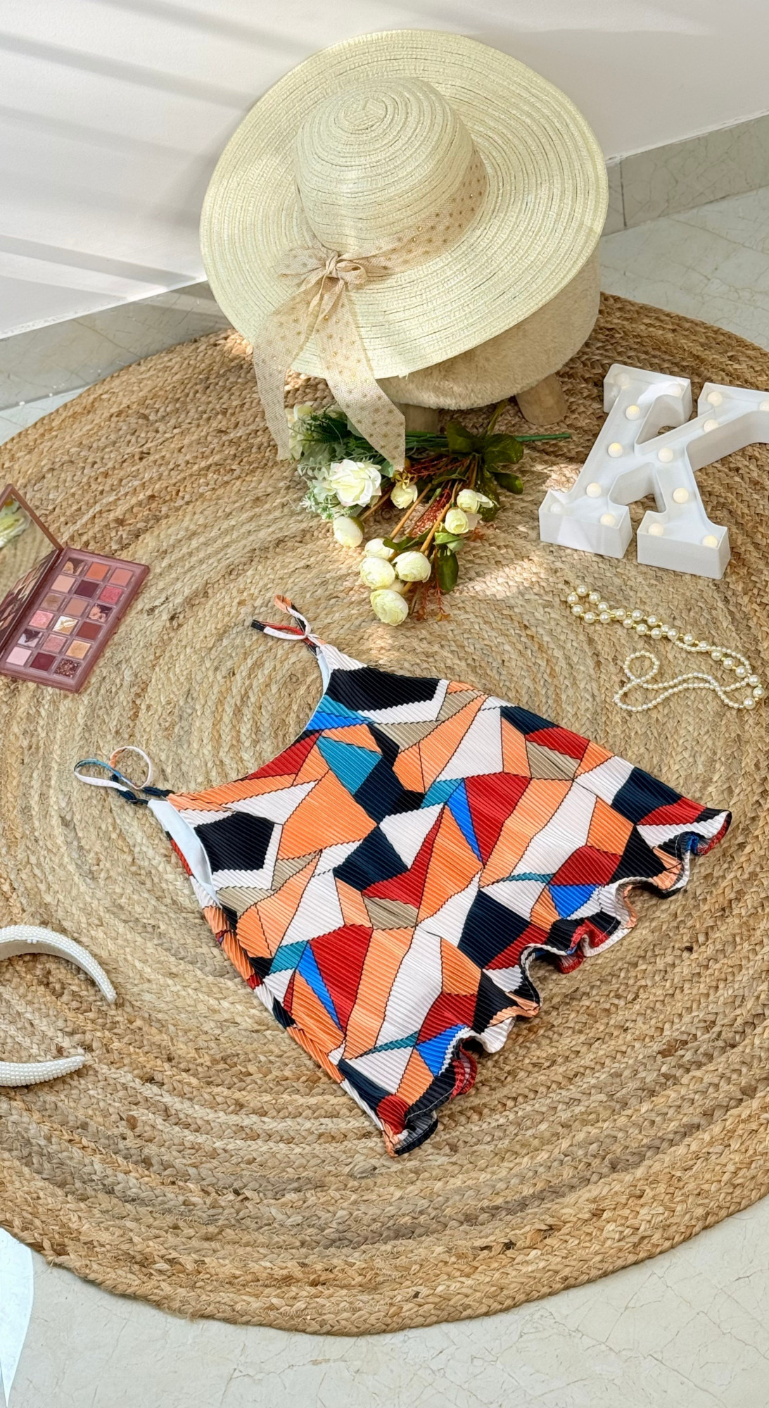 Playful Pleats Top