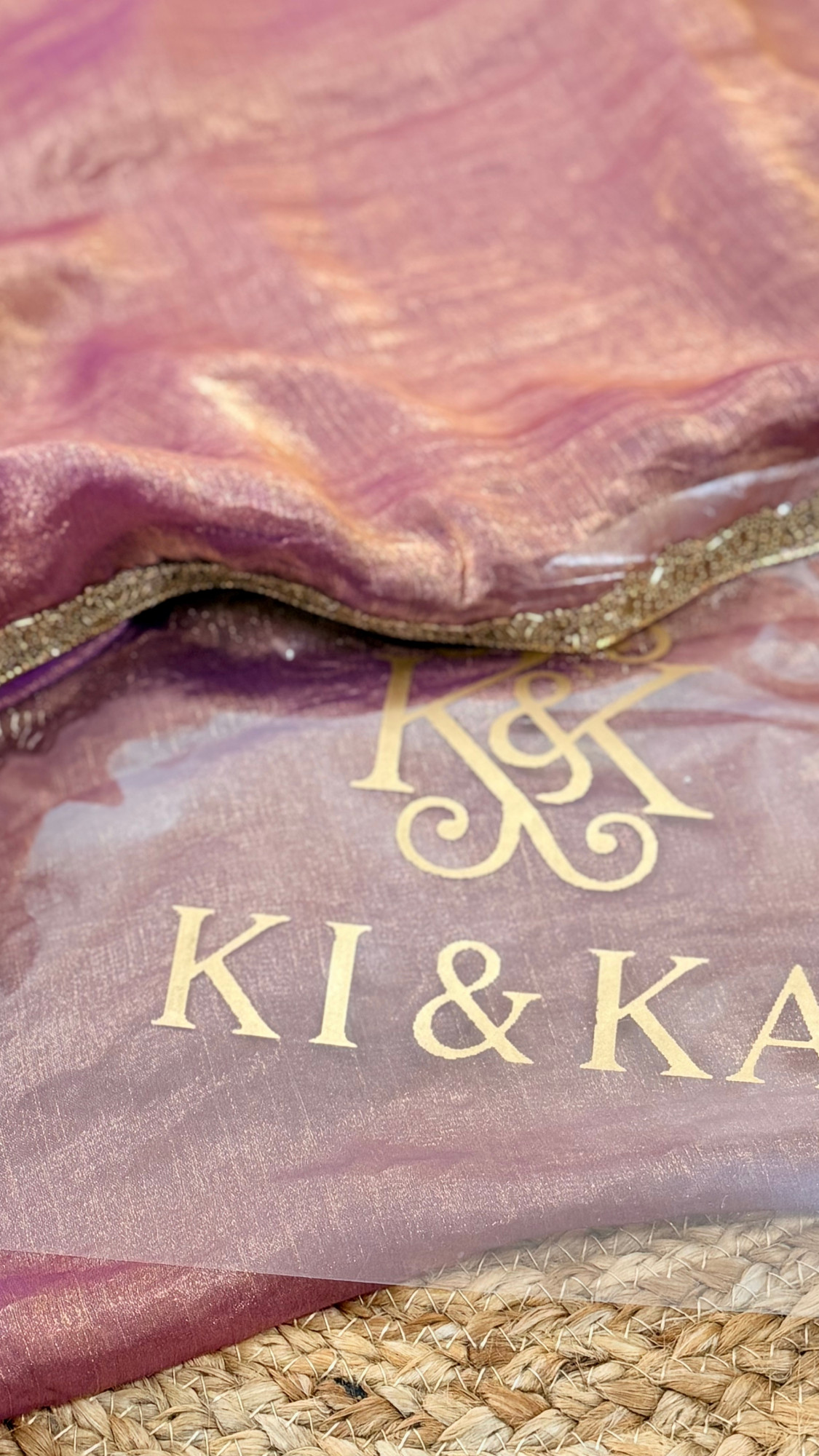 SPACE SILK TISSUE SAREE - TISYA