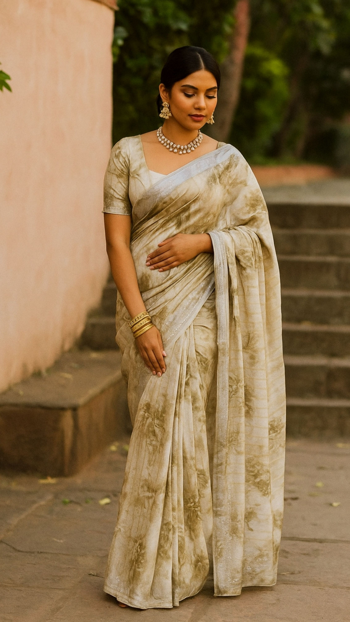 Striped Fancy Saree - NOOR