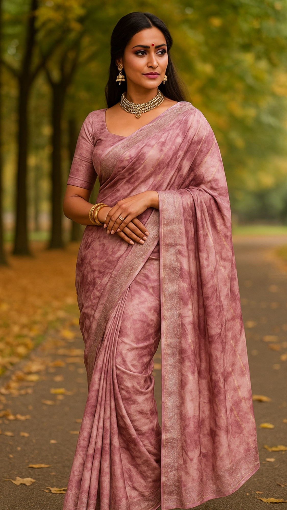 Striped Fancy Saree - NOOR