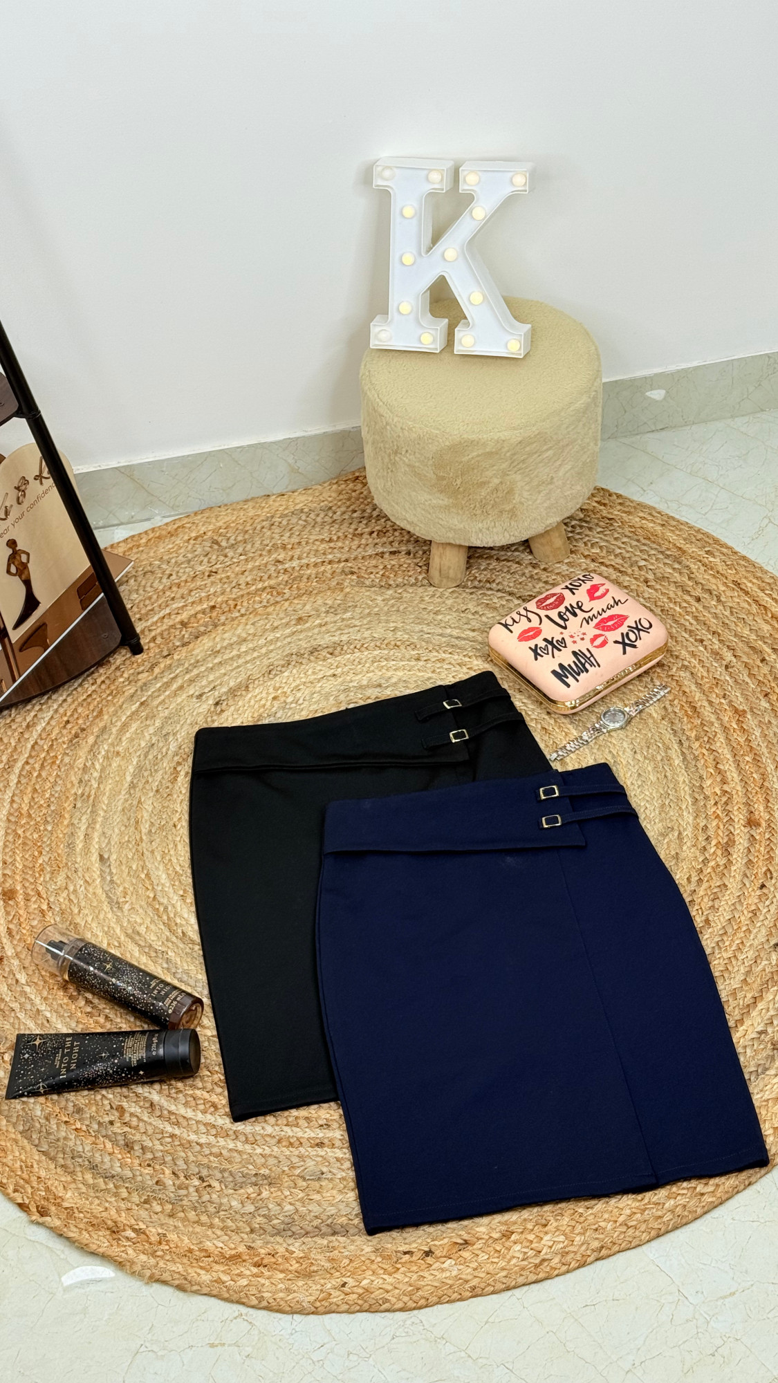 The Buckle Pencil Skirt