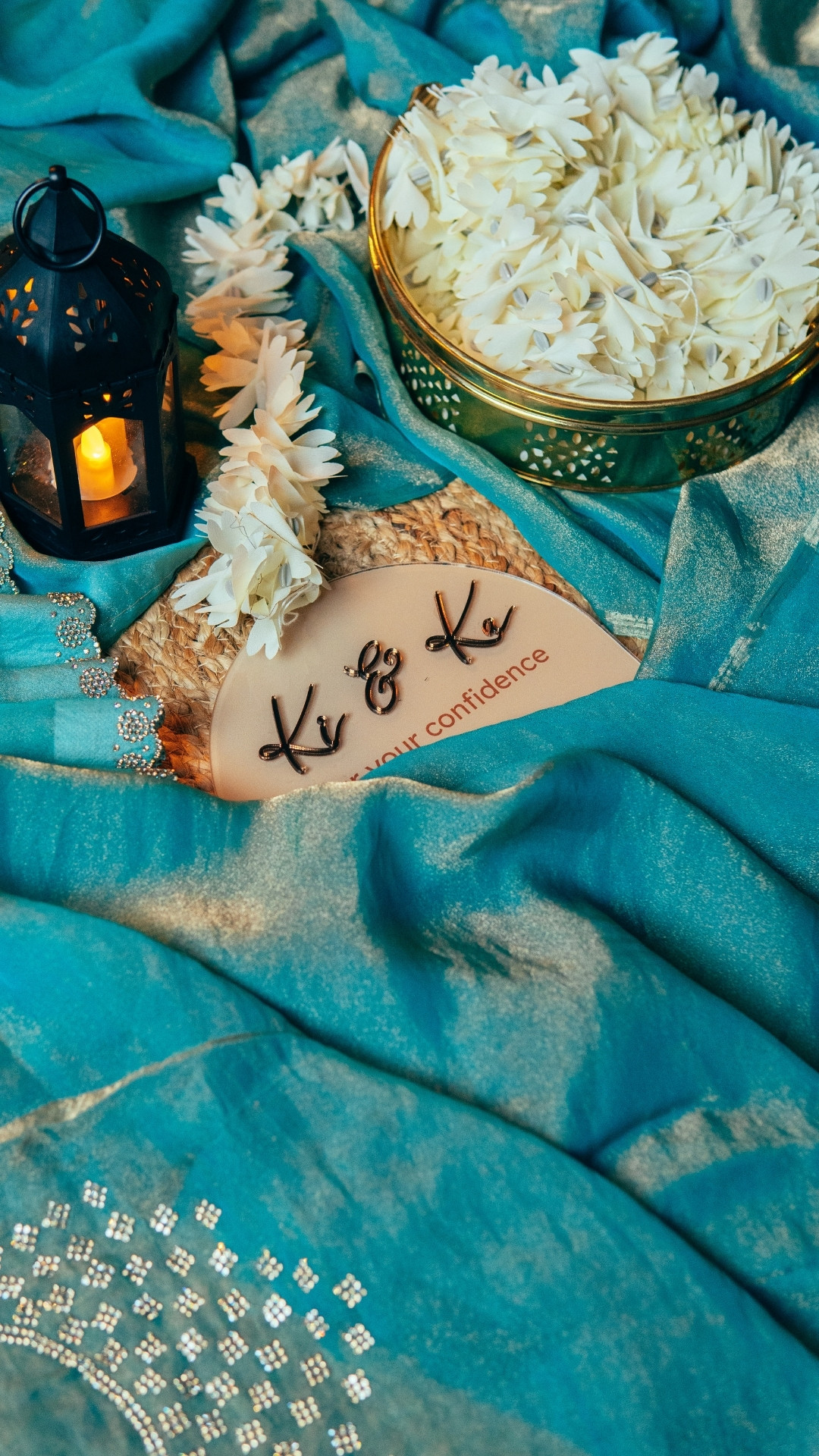 Ocean Glow Space Silk Saree