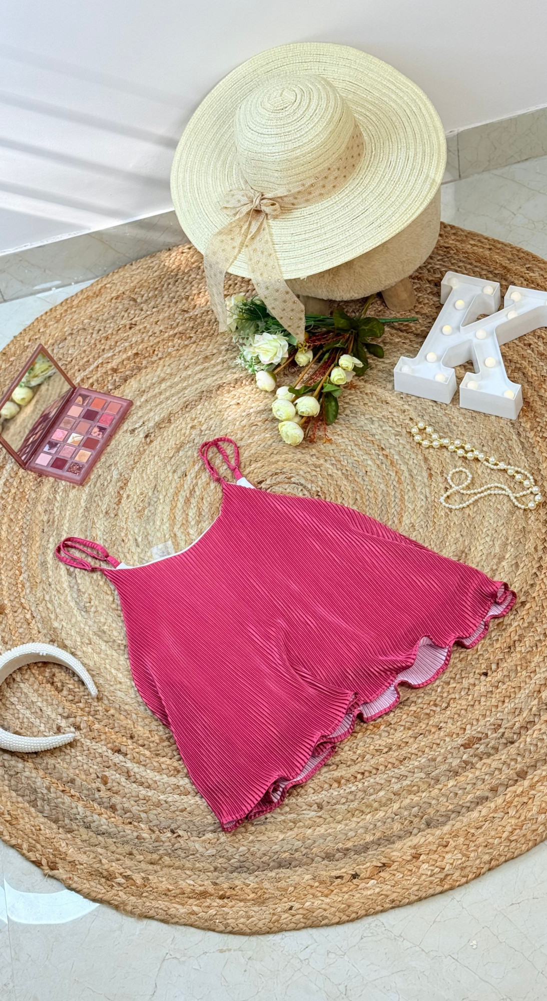 Playful Pleats Top