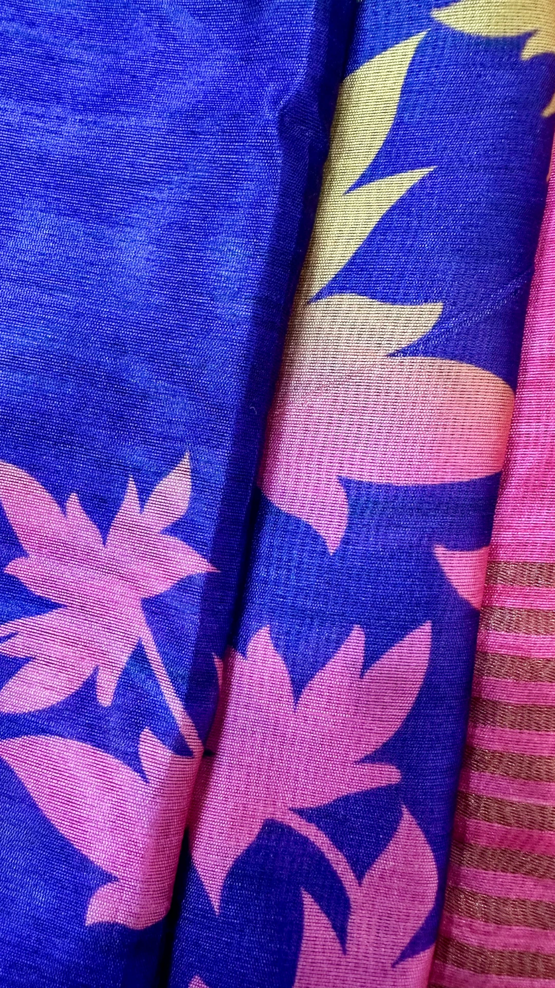 Vibrant Purple Floral Jal Printed Saree