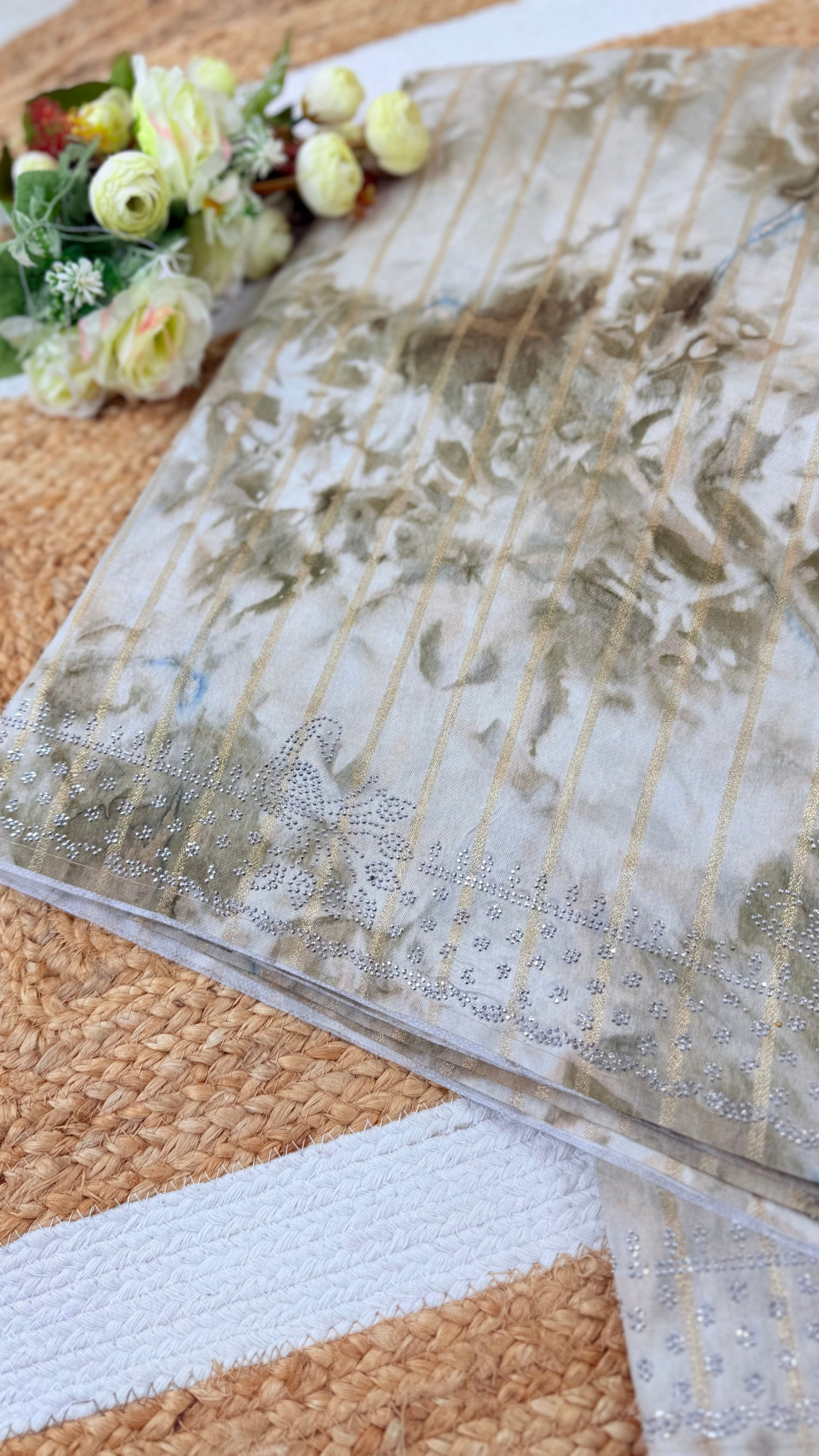 Striped Fancy Saree - NOOR