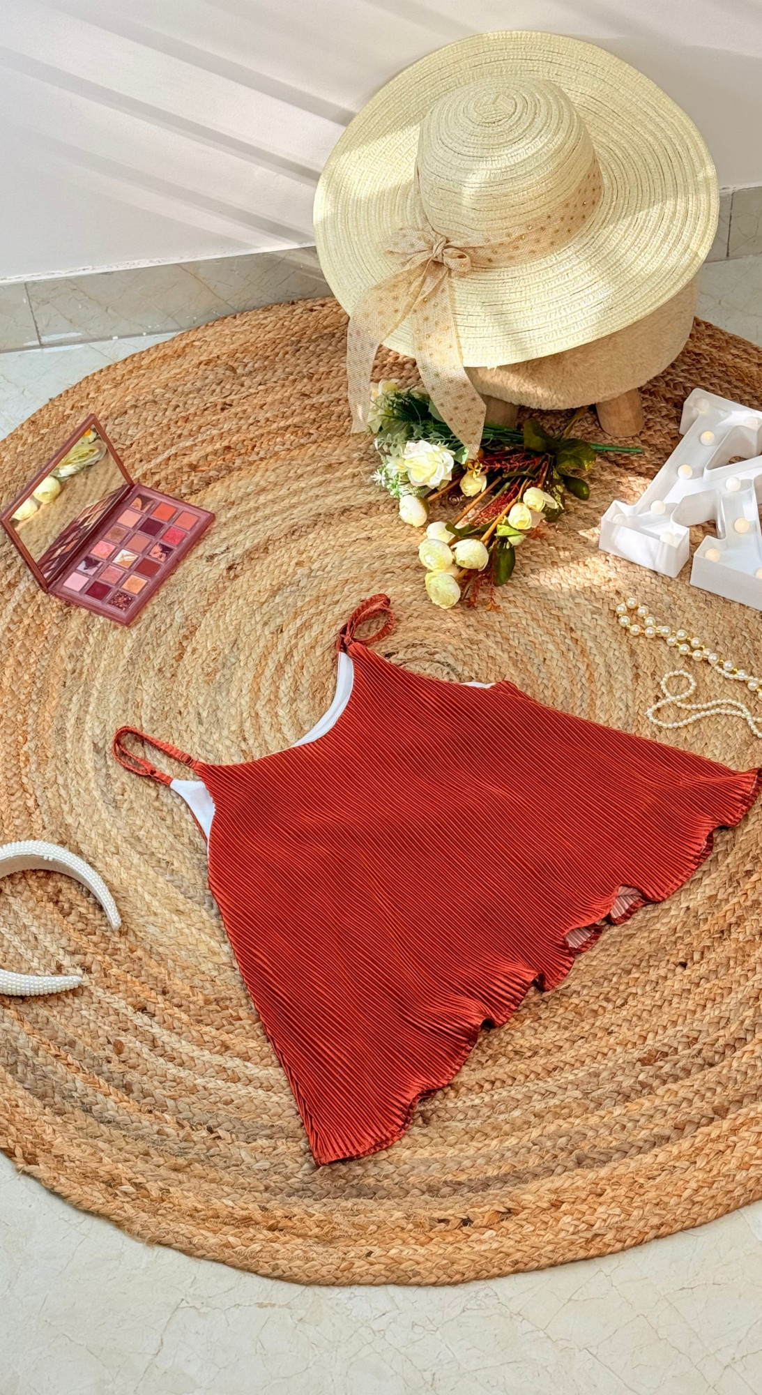 Playful Pleats Top