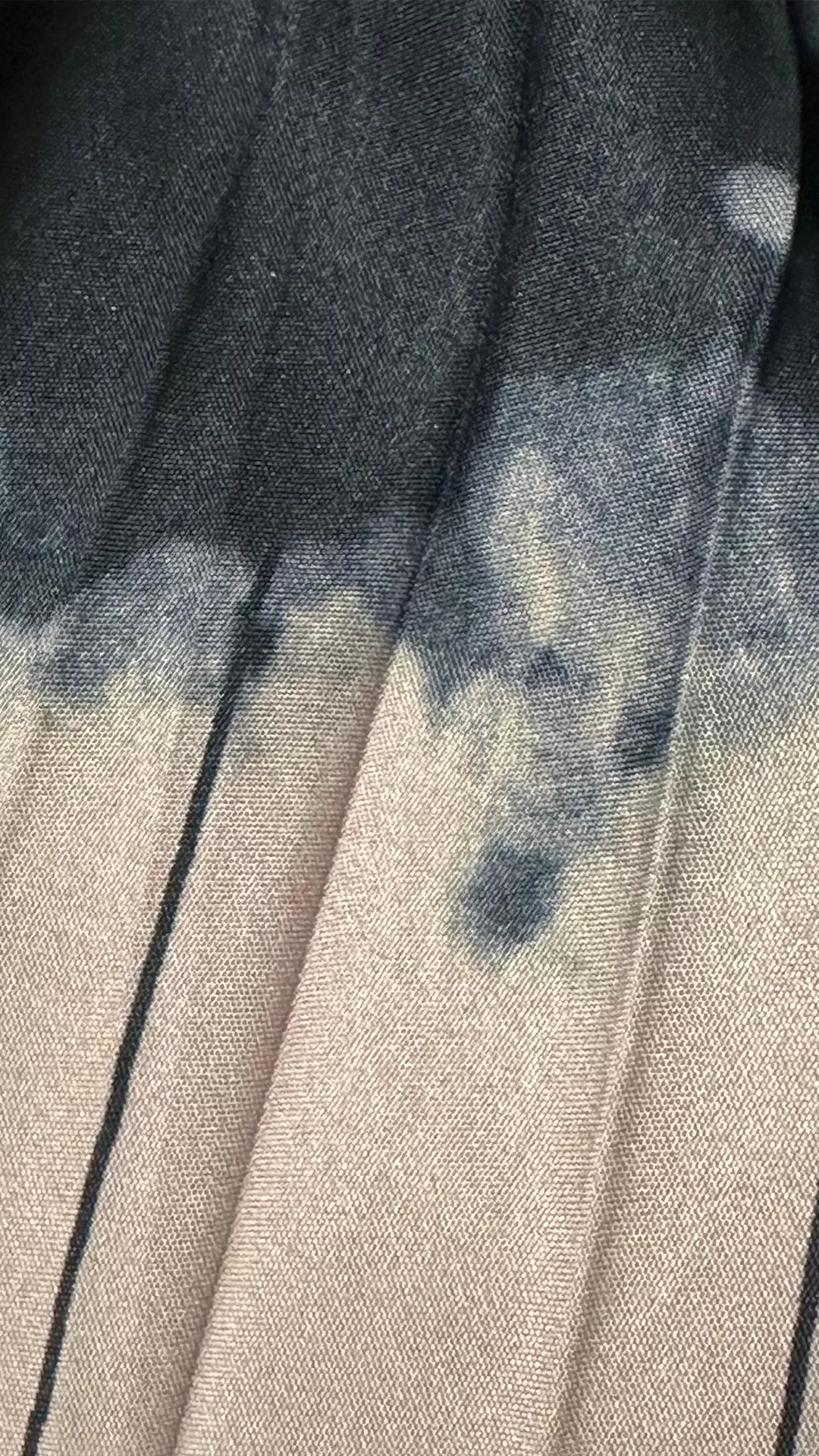 Statement Abstract Tie-Dye Pleated Midi Skirt - Elastic Waist