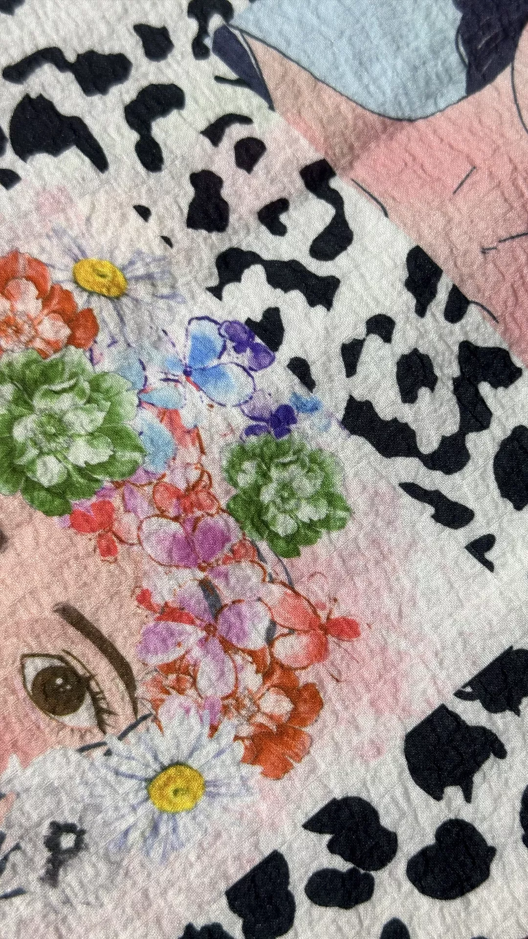 Unique Abstract Portrait Print Shirt - Short-Sleeve Boxy Fit