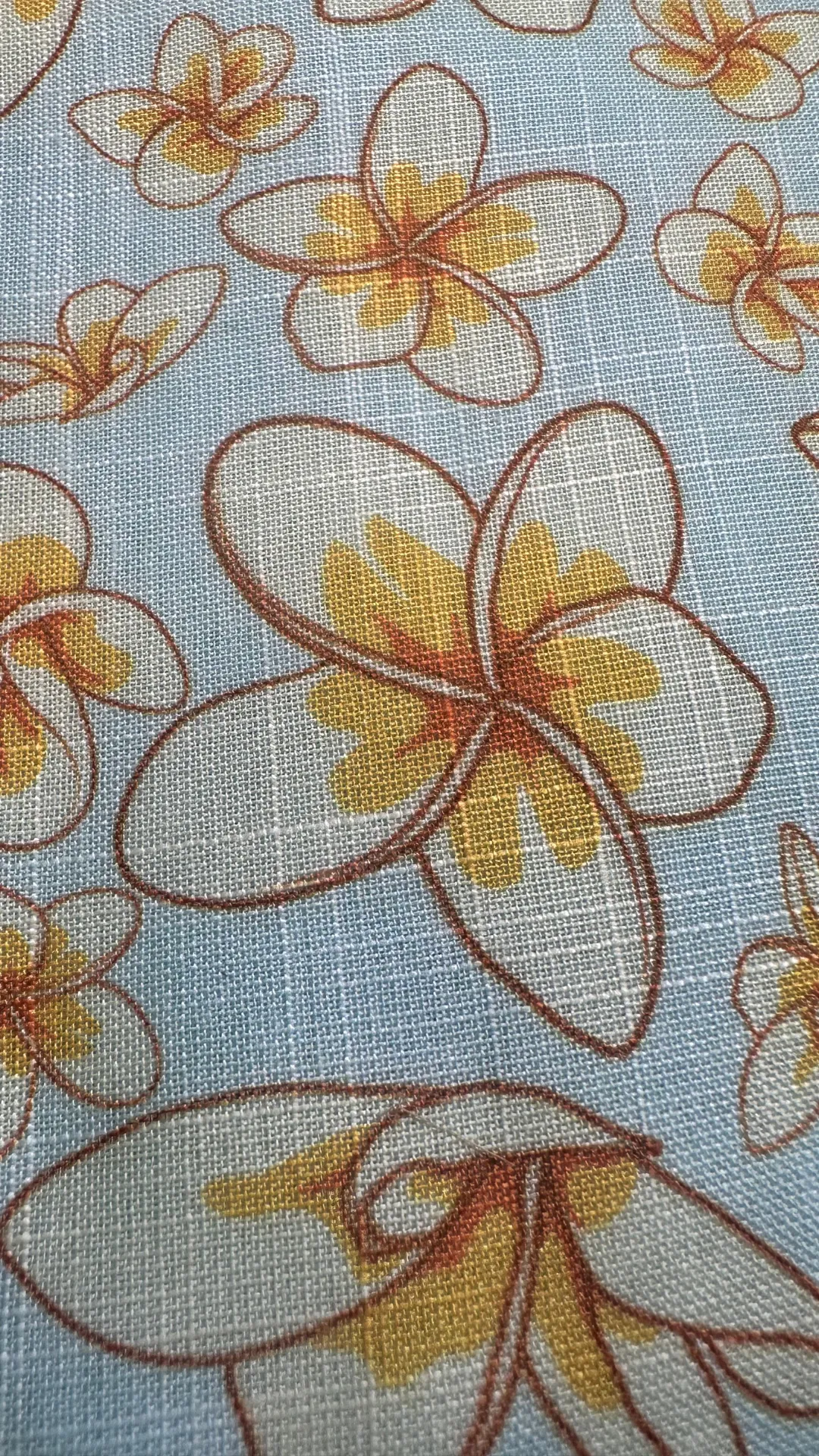 Aqua Tropical Floral Print Cotton Kurti - Summer Vacation Wear