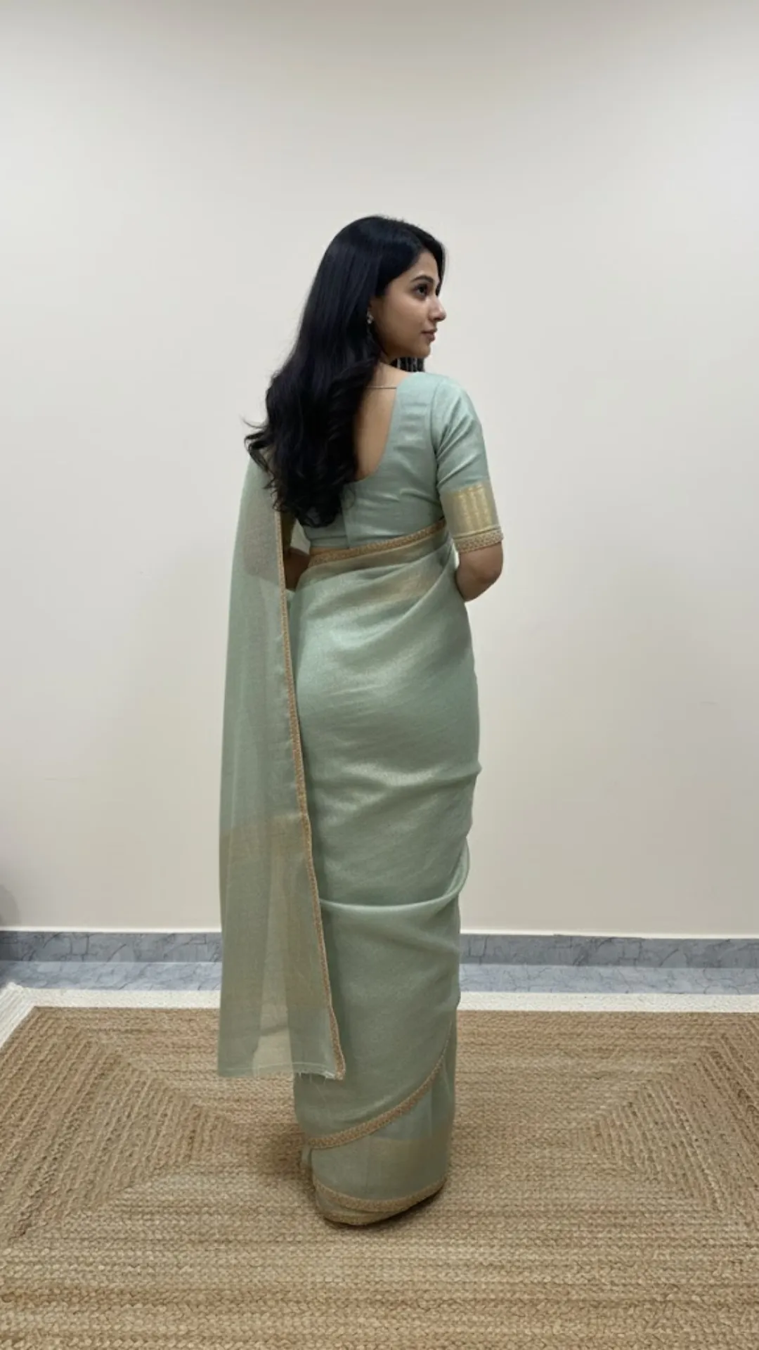 GLASS TISSUE SAREE - TISYA