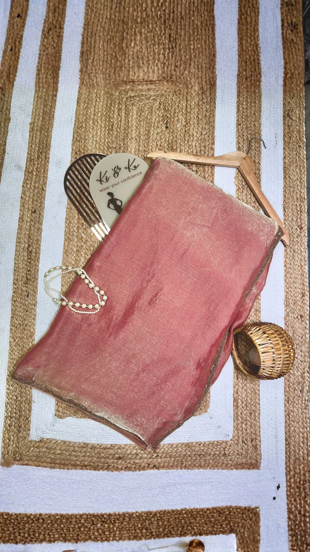 GLASS TISSUE SAREE - TISYA