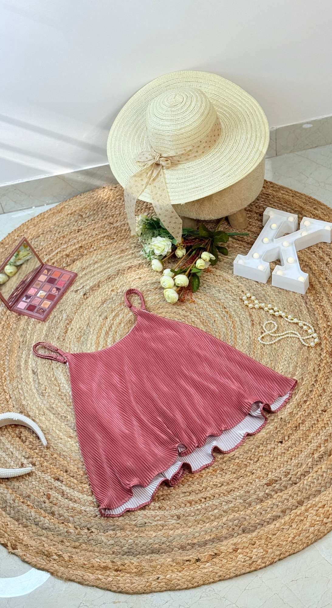 Playful Pleats Top