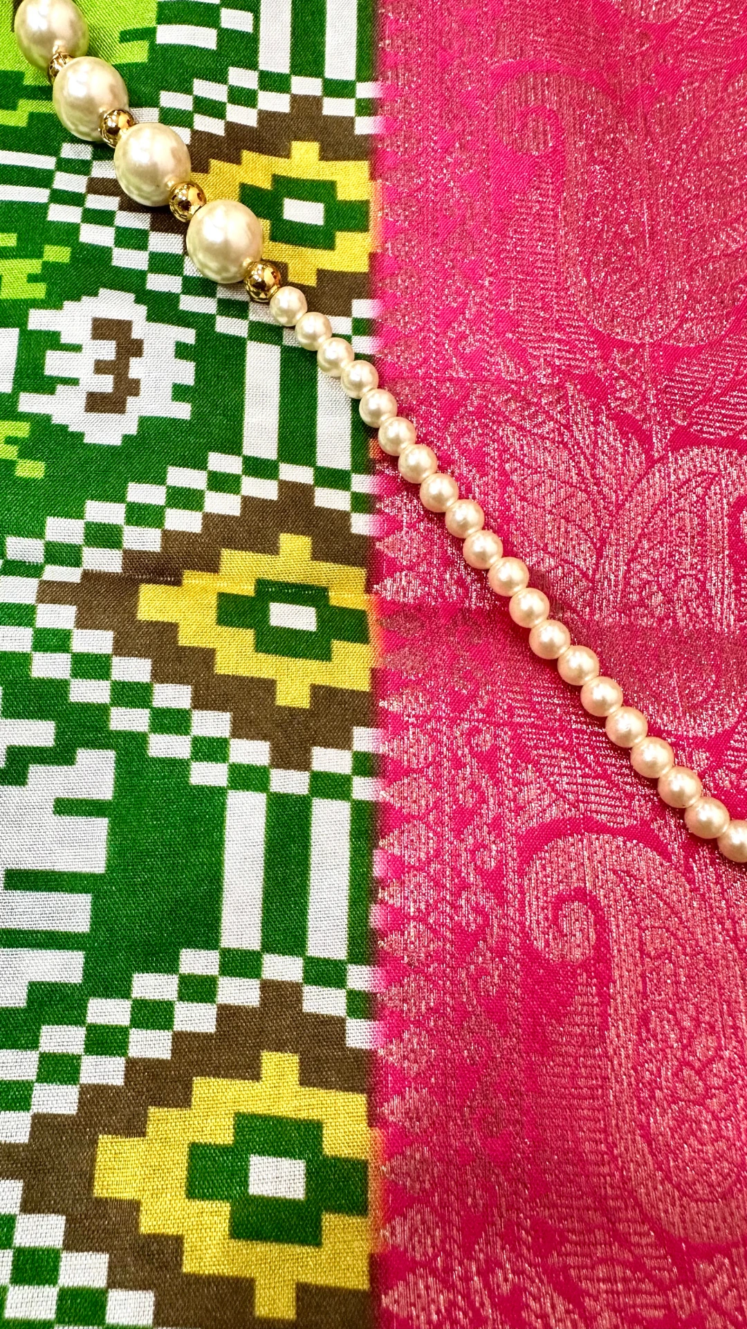 Green digital printed tussar silk saree with zari motif border