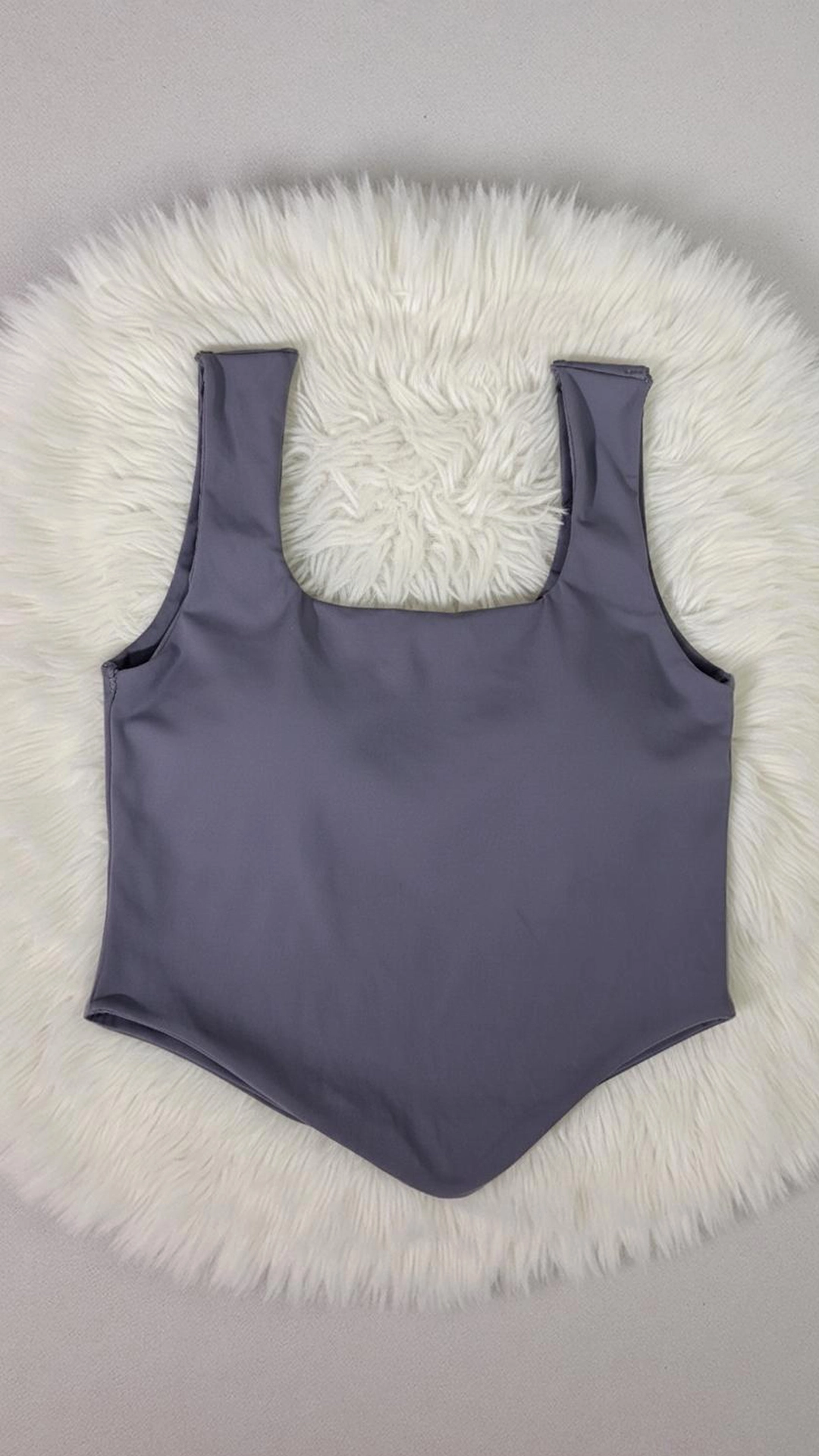 Modern Draped Shoulder Bodysuit - Cut-Out Side One-Piece