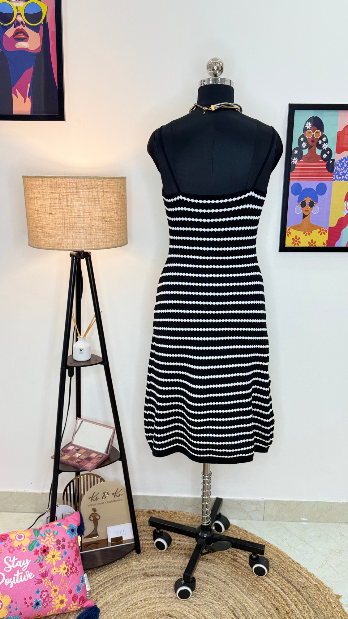 Striped Knit Dress