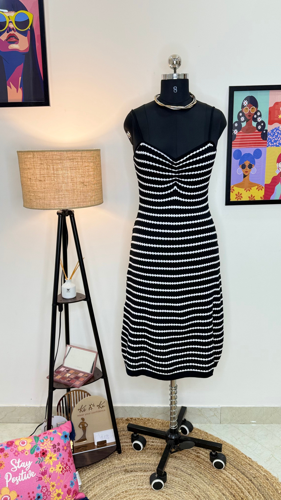 Striped Knit Dress
