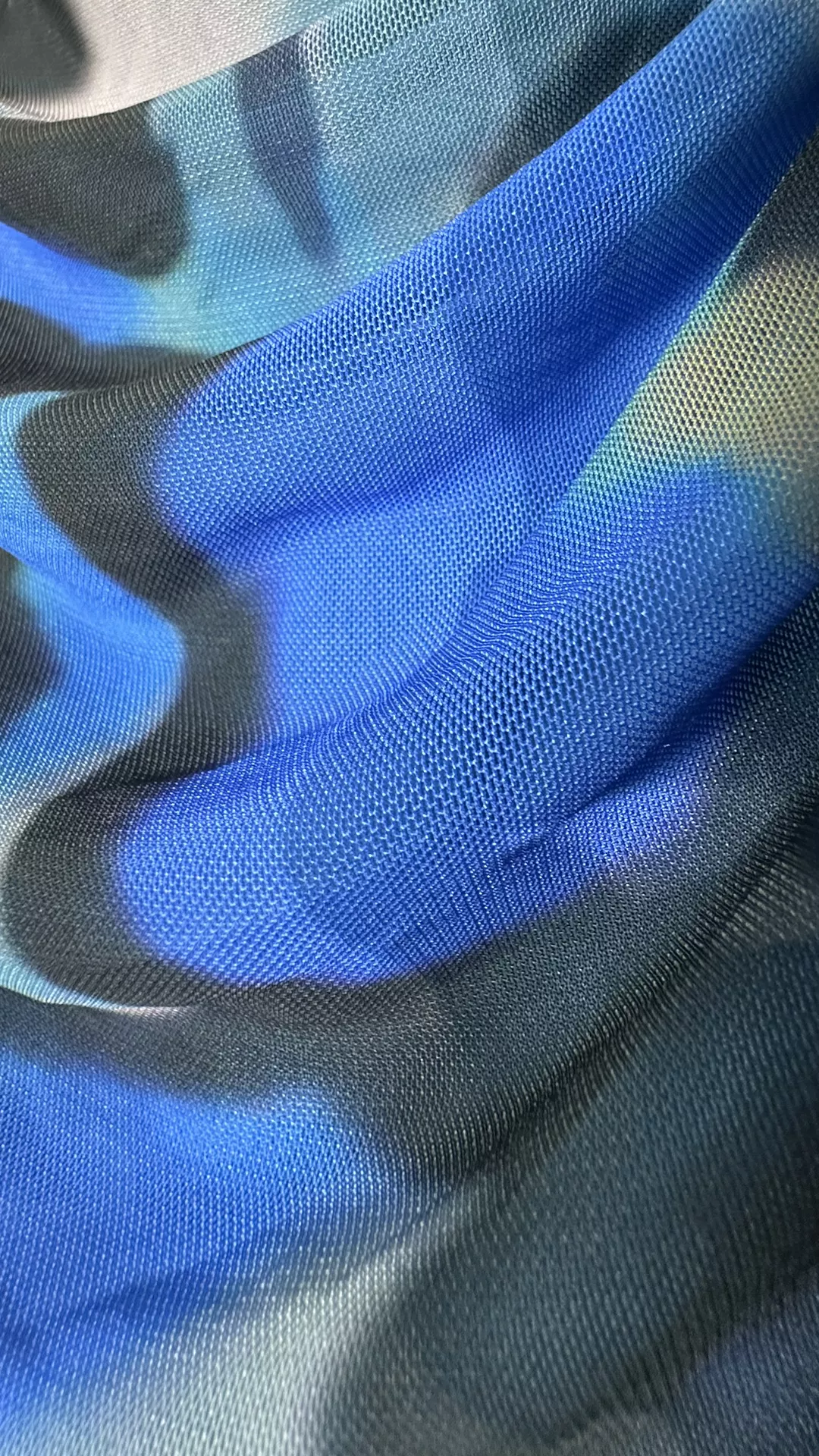 Glam Ruched Abstract Print Maxi Dress - Long Sleeve Bodycon