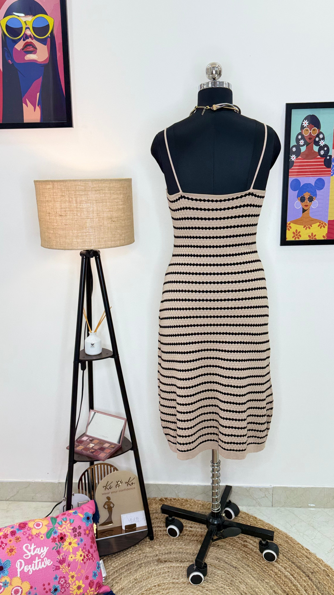 Striped Knit Dress