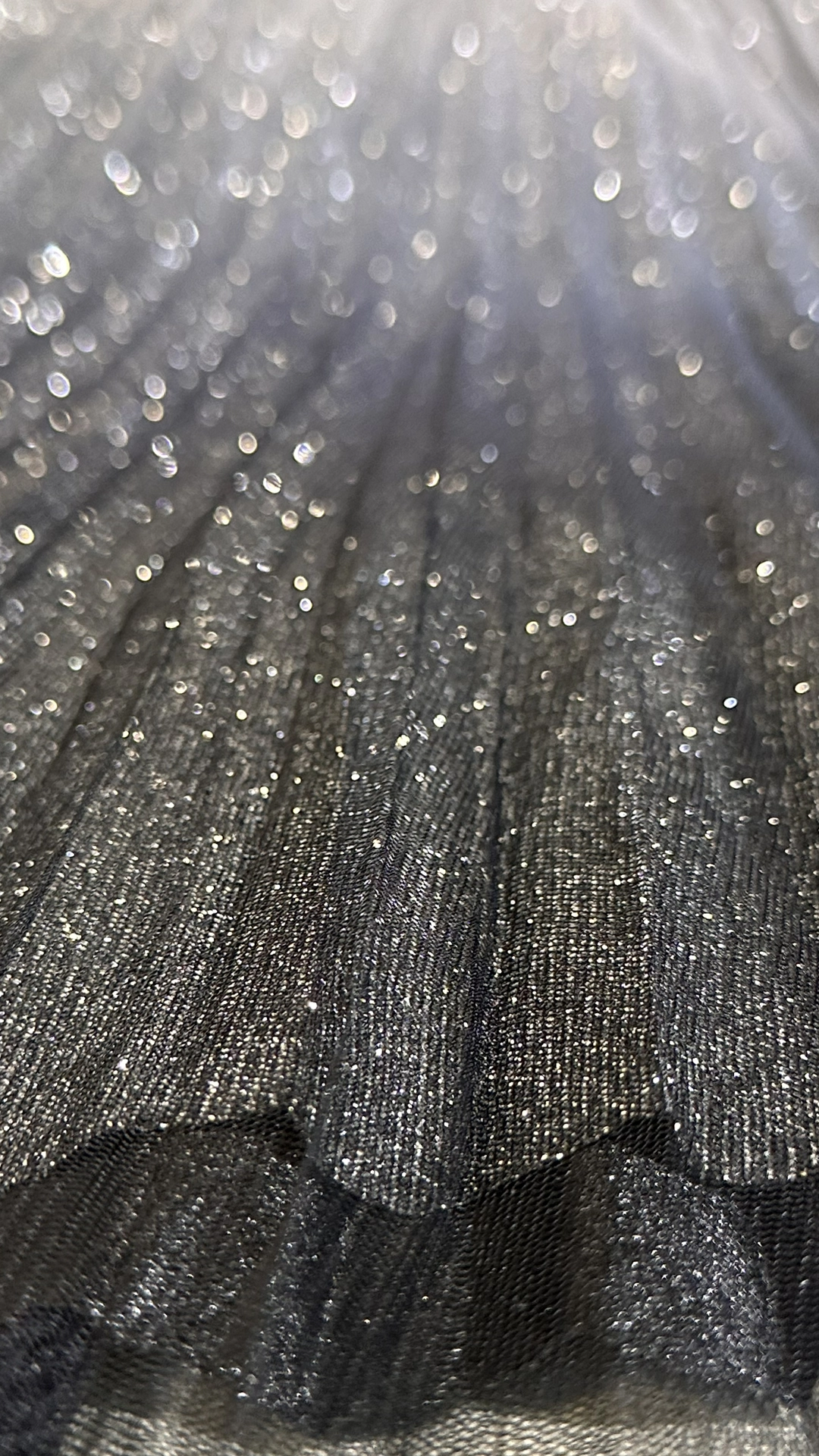 Holographic Pleated Skirt with Tulle Overlay - Party  Statement Wear