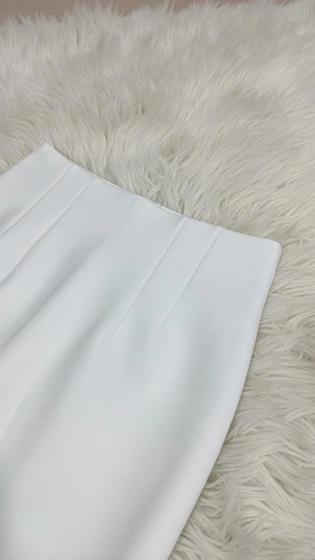 Ombre High-Waist Pencil Skirt with Straps