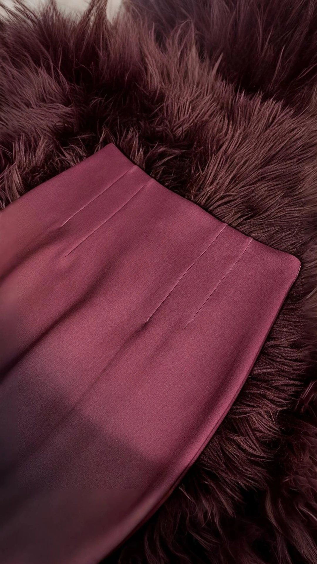 Ombre High-Waist Pencil Skirt with Straps