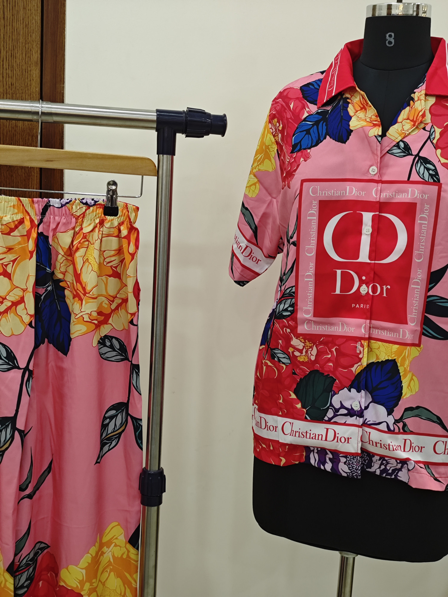 Flamingo Bloom Luxe Co-Ord Set