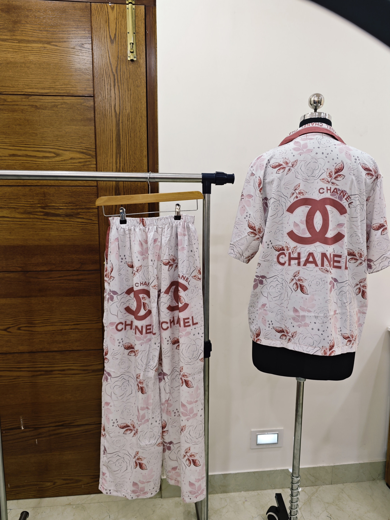 Blush Luxe Monogram Floral Co-ord Night Set