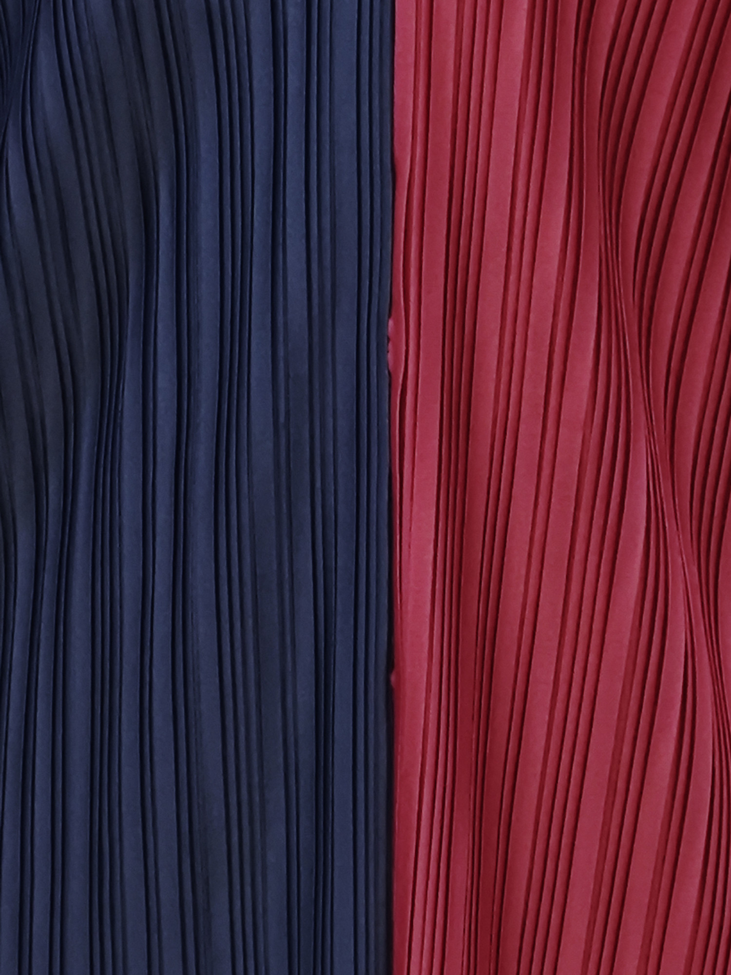 Dual Tone Pleated Flow Dress