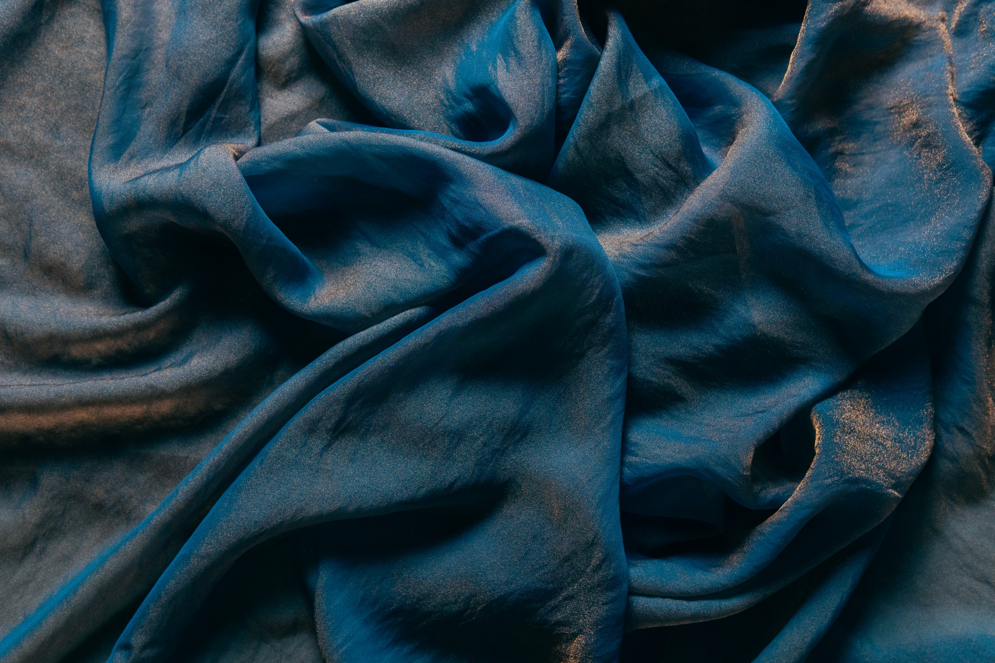 Midnight aurora space silk saree