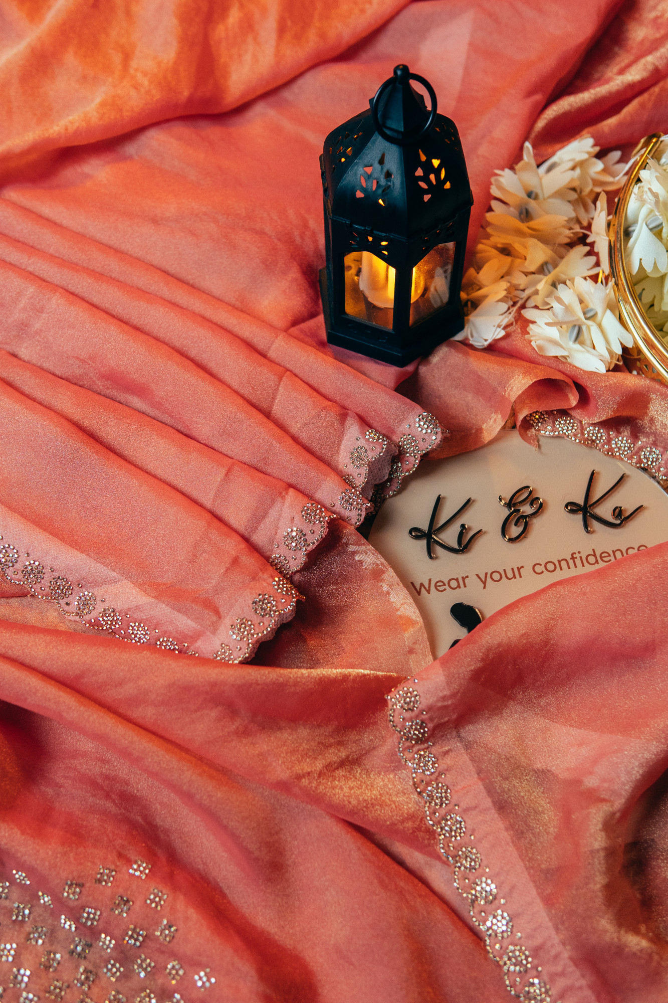 Coral Space Silk Saree