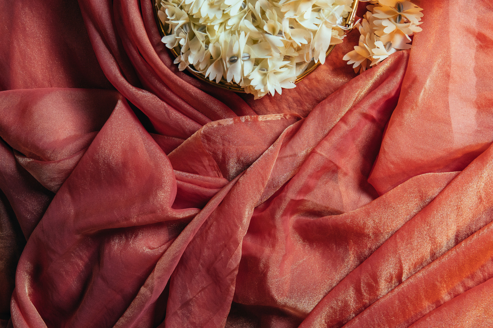 Coral Space Silk Saree