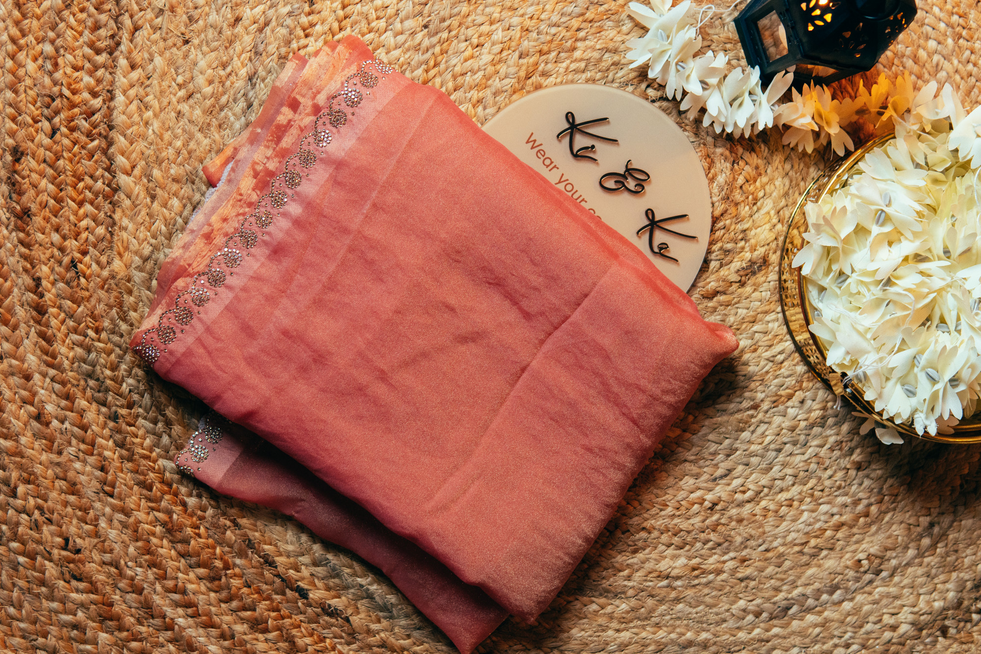 Coral Space Silk Saree