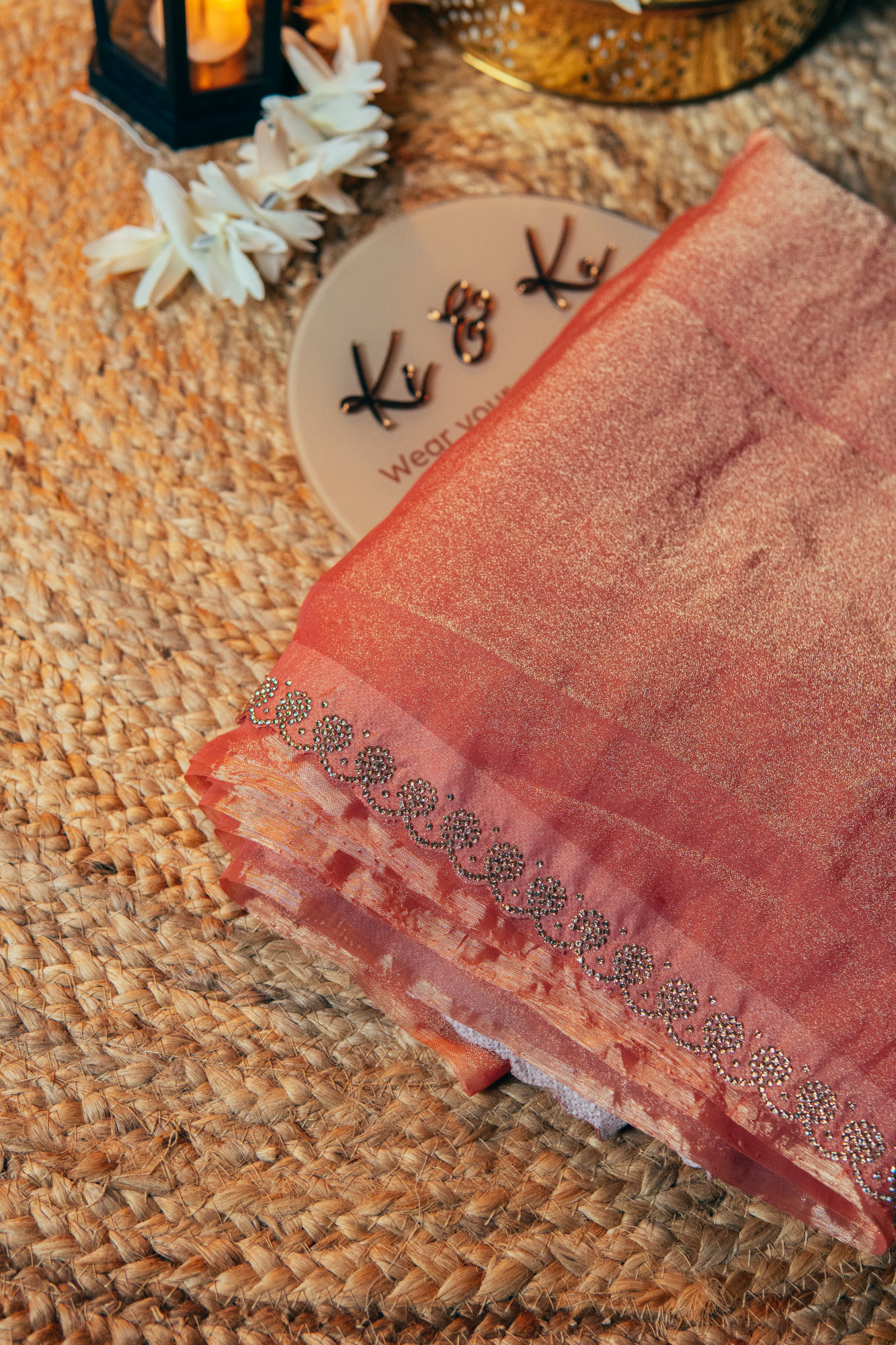 Coral Space Silk Saree