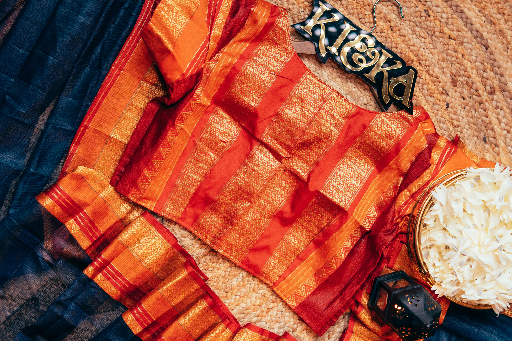 Classic Blue Kota Doriya Saree