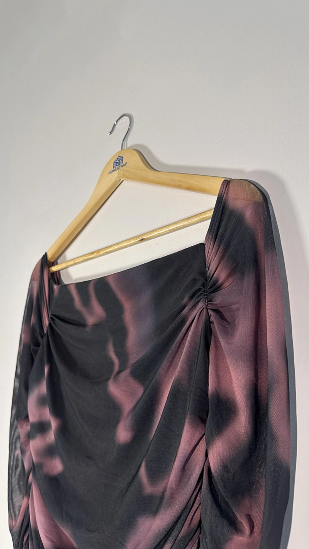 Edgy Pink Black Ruched Mesh Maxi Dress - Bodycon Night Out Style