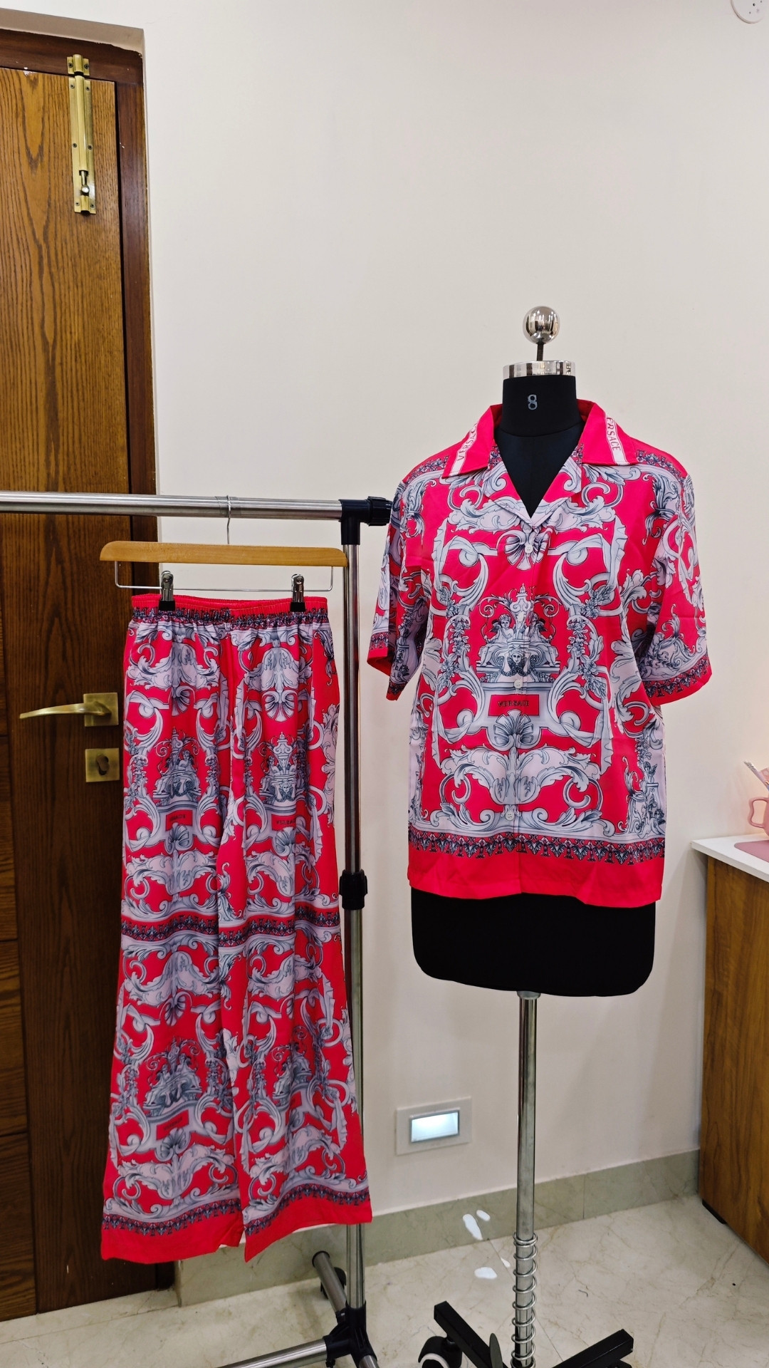 Scarlet Baroque Luxe Co-Ord Set