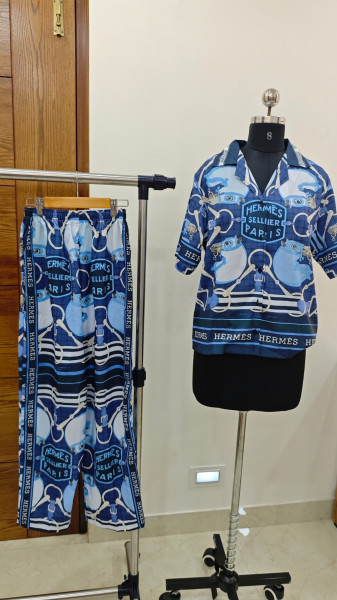 Image of Midnight Riviera Luxe Co-Ord Set