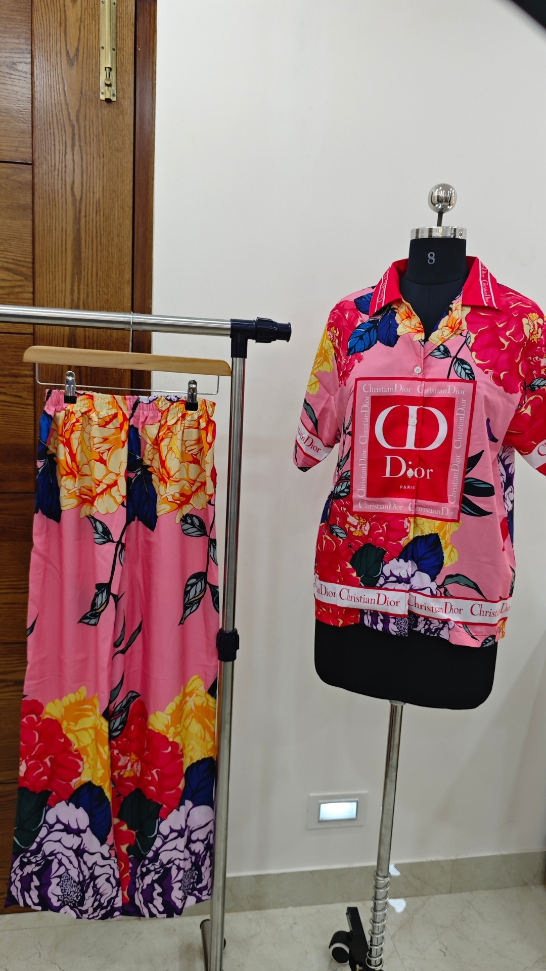 Flamingo Bloom Luxe Co-Ord Set