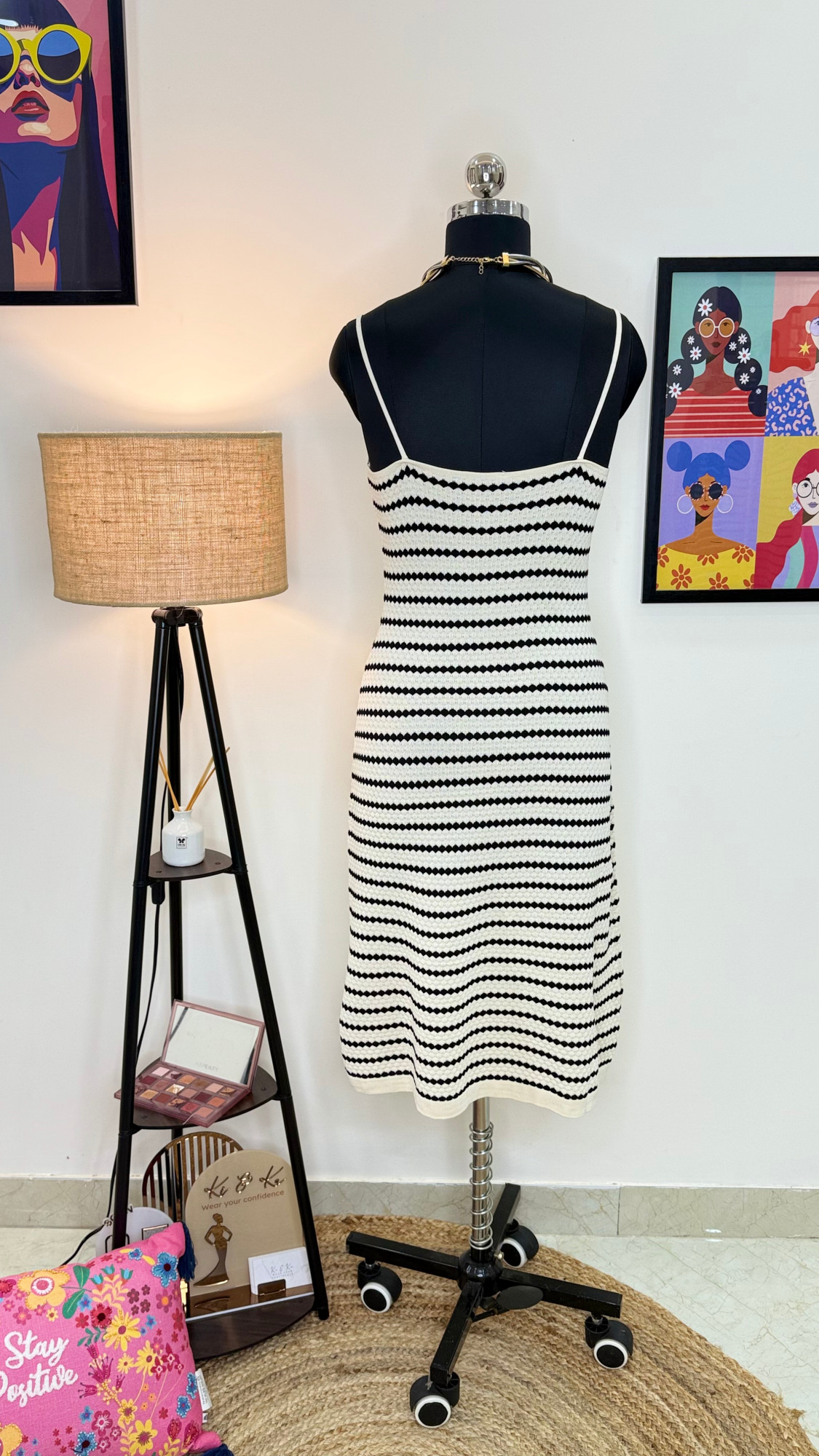 Striped Knit Dress