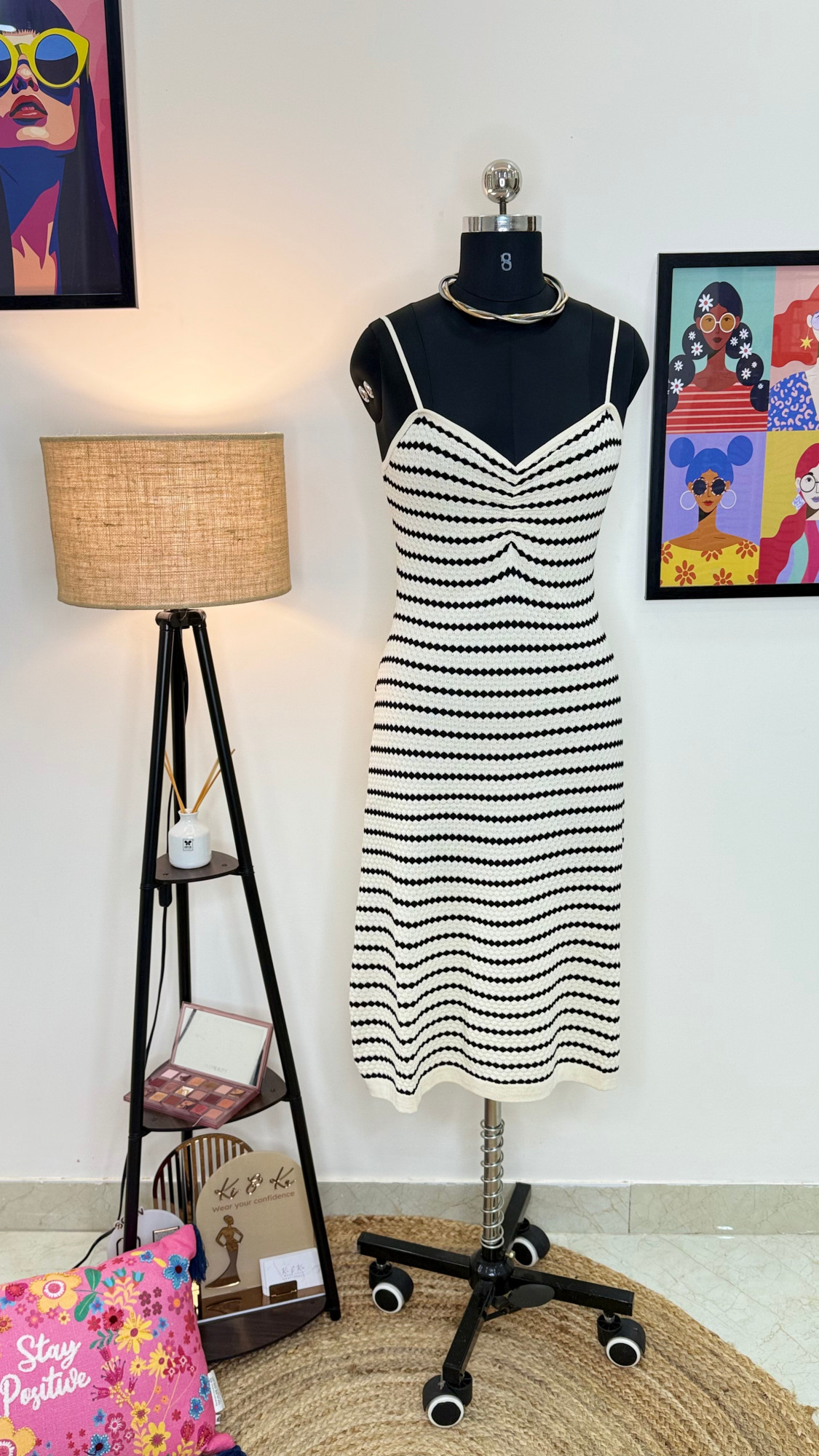 Striped Knit Dress