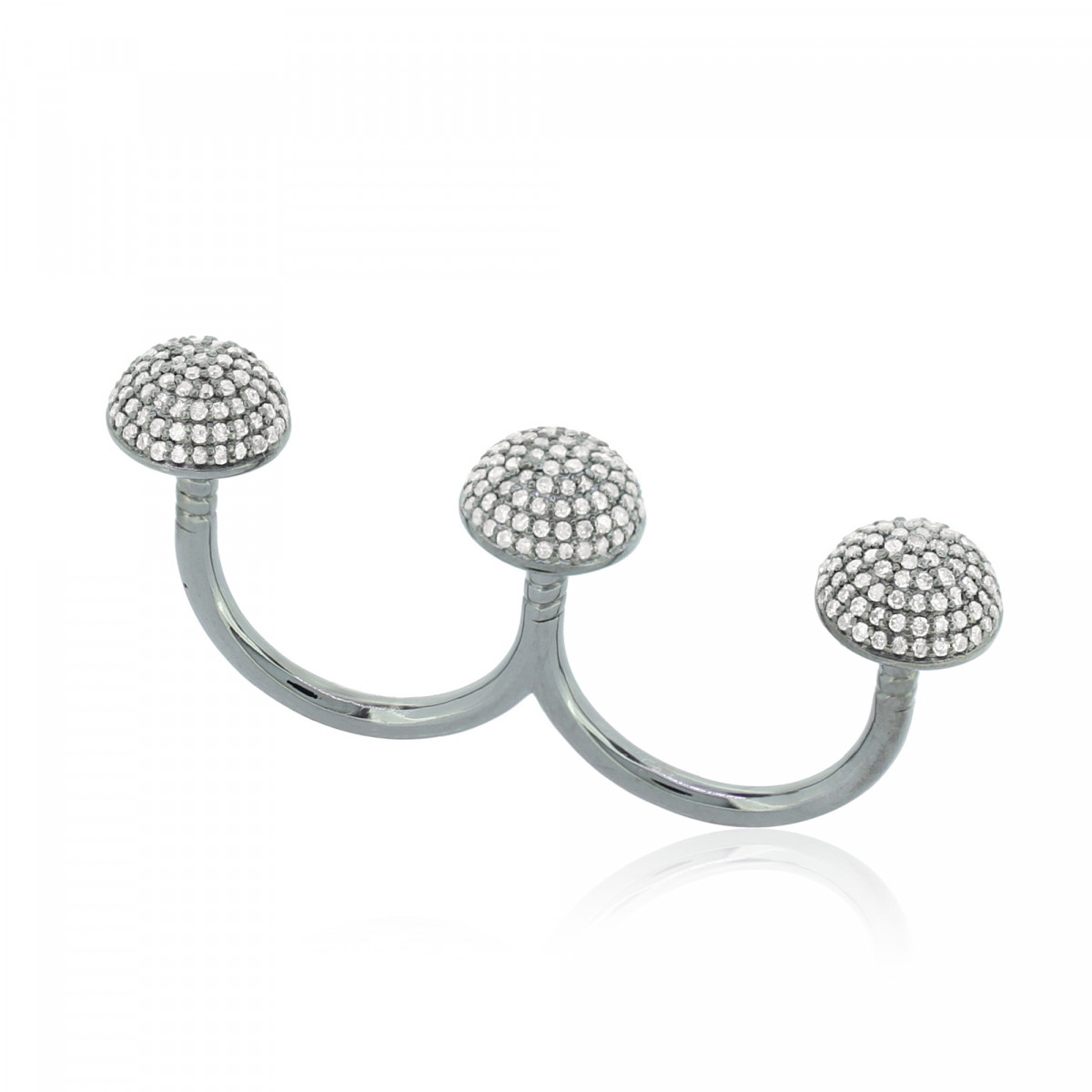 Image of White Gold Diamond Bow Ring