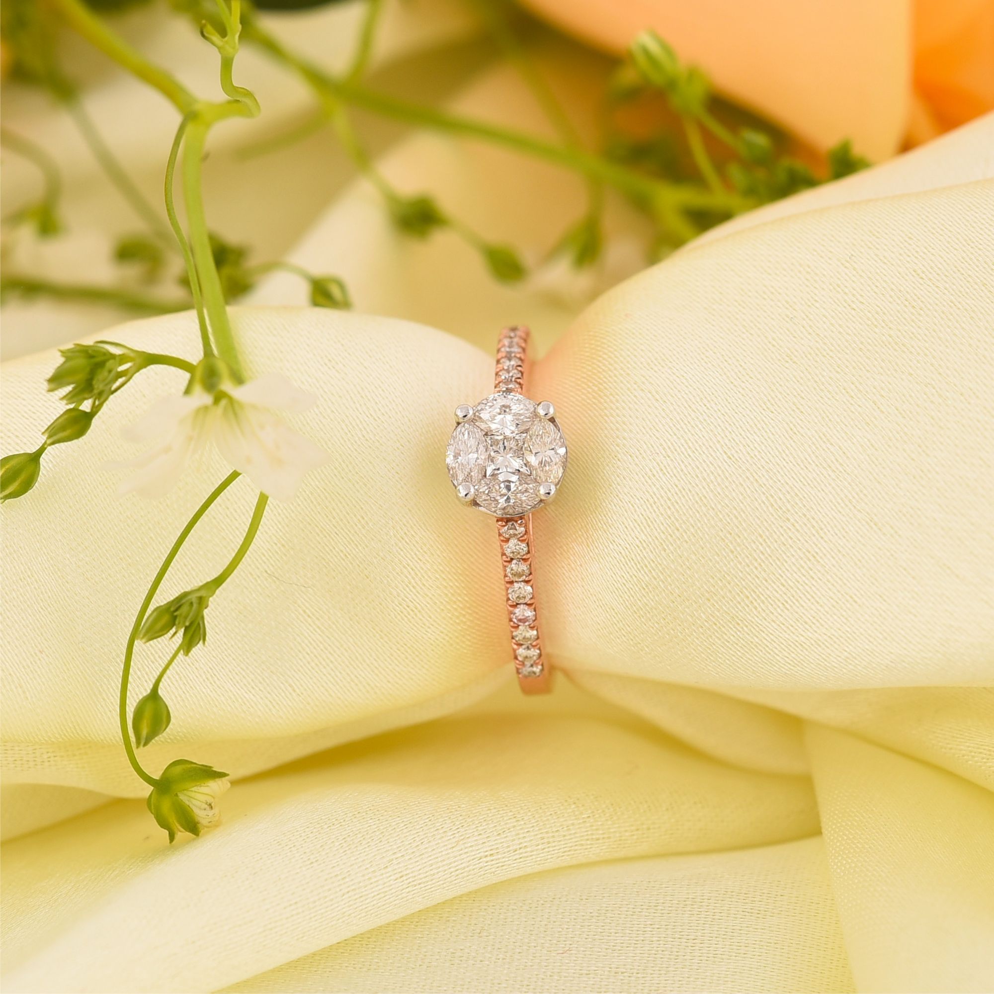 Rose Gold Diamond Ring