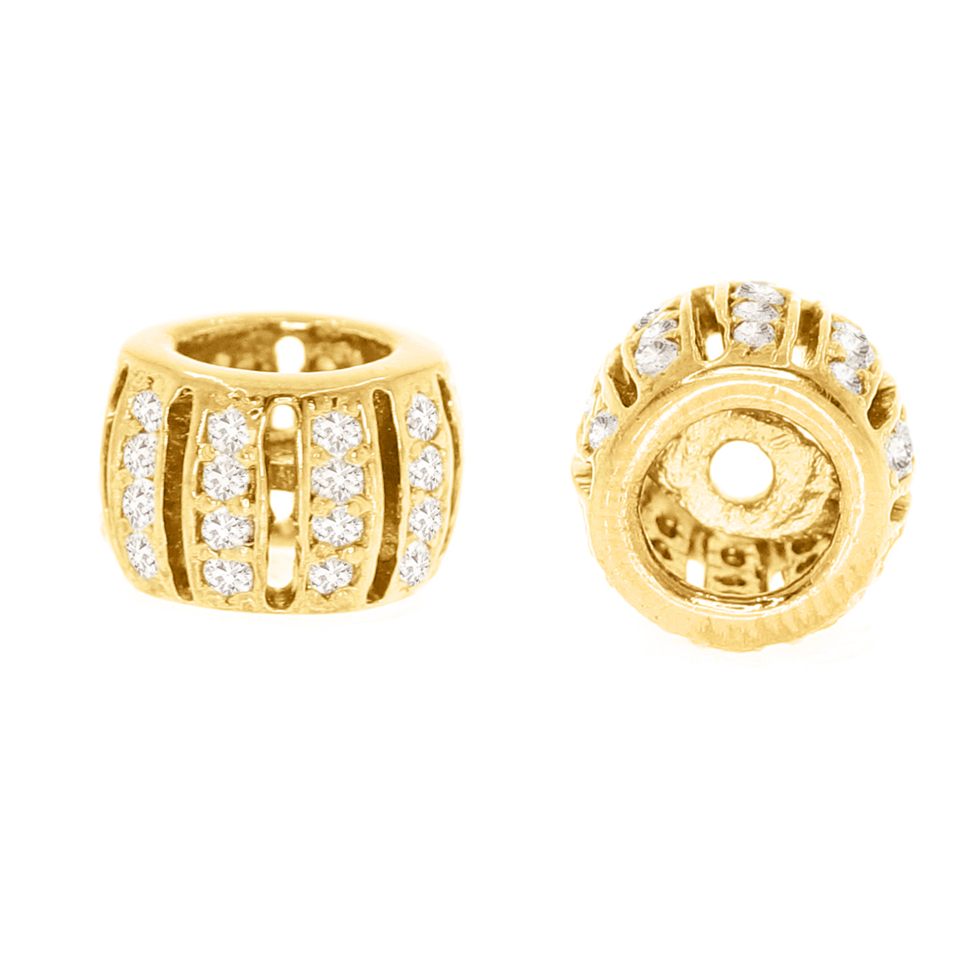Yellow Gold Thick Rondelle
