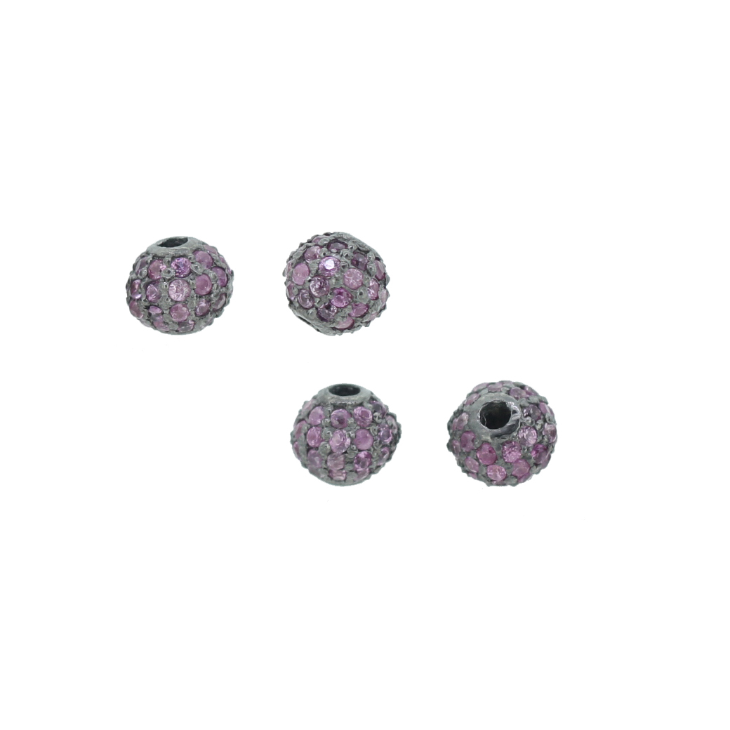 Sterling Silver 6MM Ruby Beads