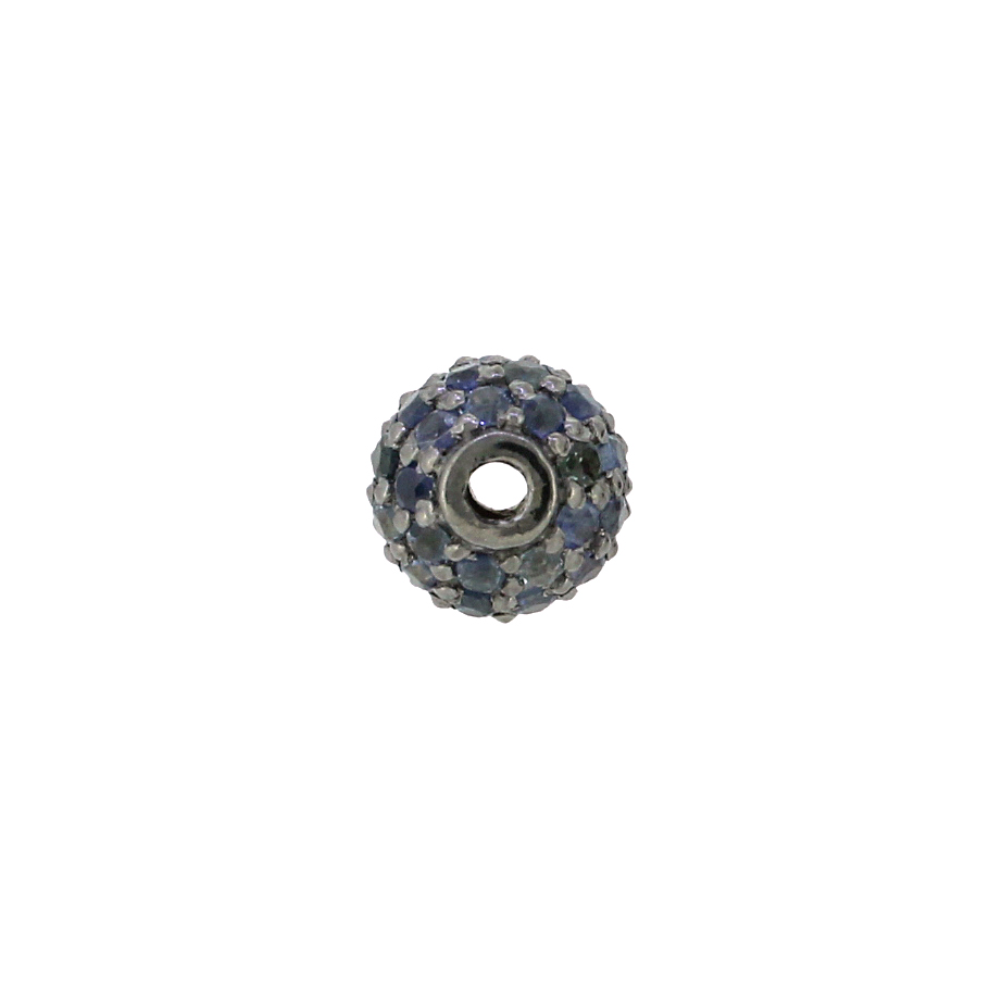 Sterling Silver 6MM Sapphire Beads