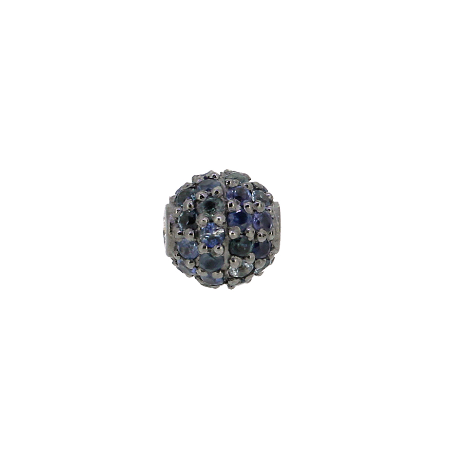 Sterling Silver 6MM Sapphire Beads