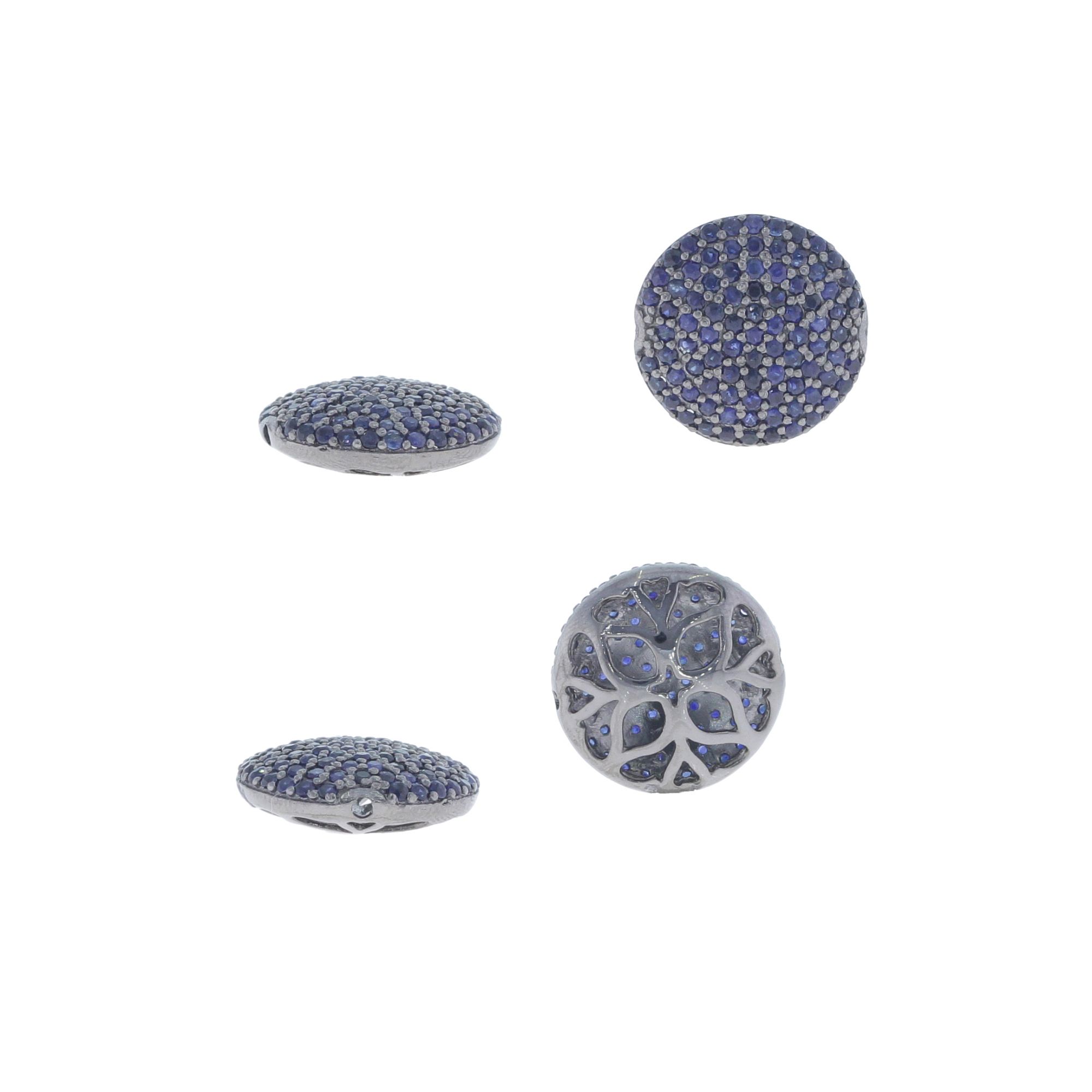 Sterling Silver16MM Sapphire Beads